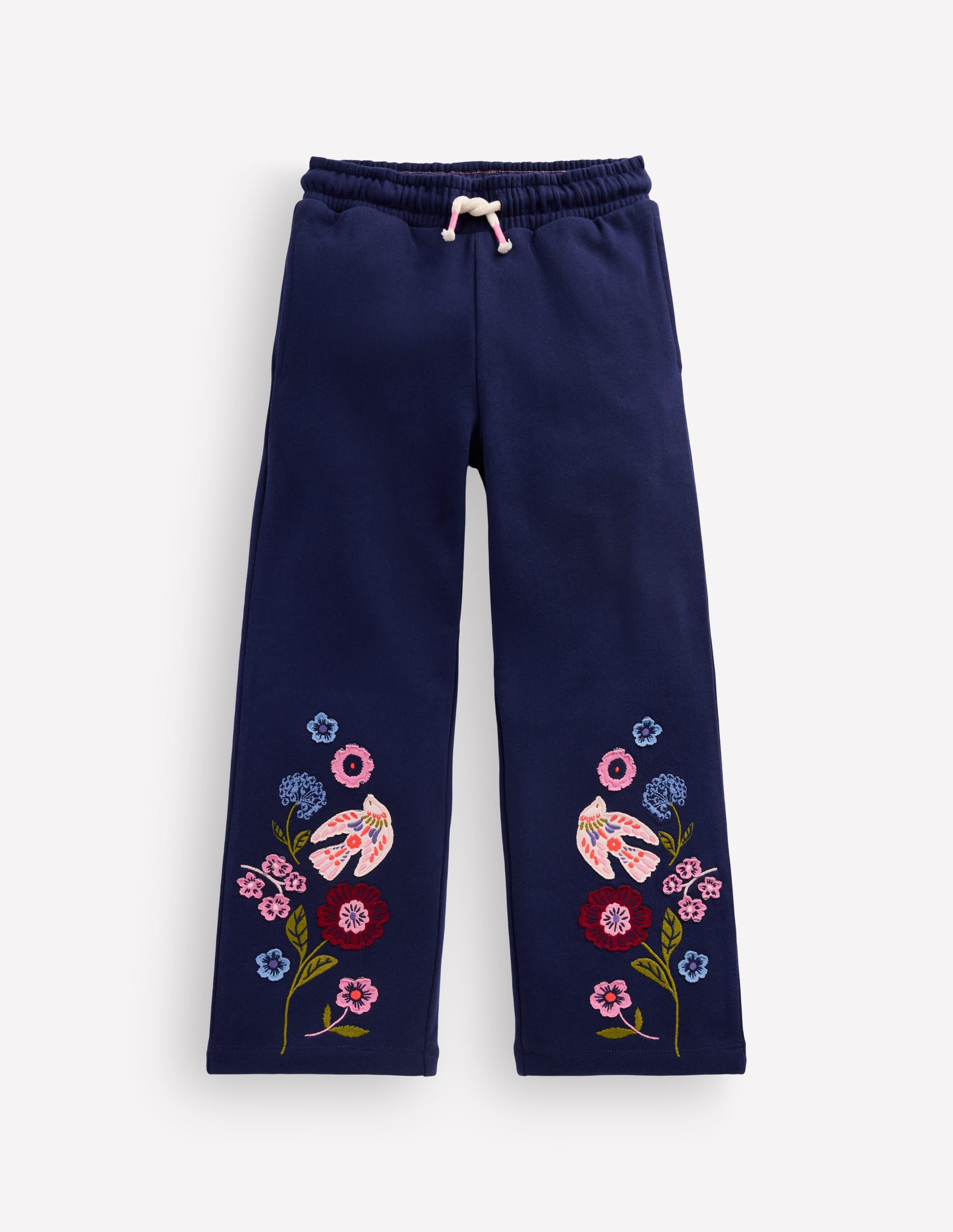 Bobbie Appliqué Joggers-Navy Birds - Image 1