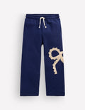 Bobbie Appliqué Joggers-Navy Bow