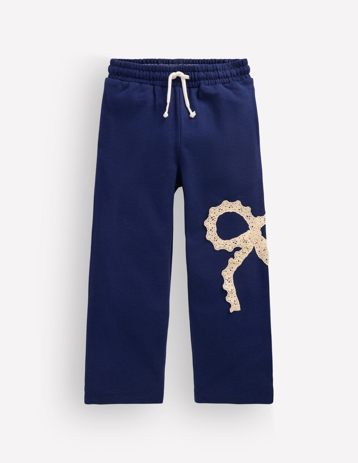 Bobbie Appliqué Joggers-Navy Bow - Image 1