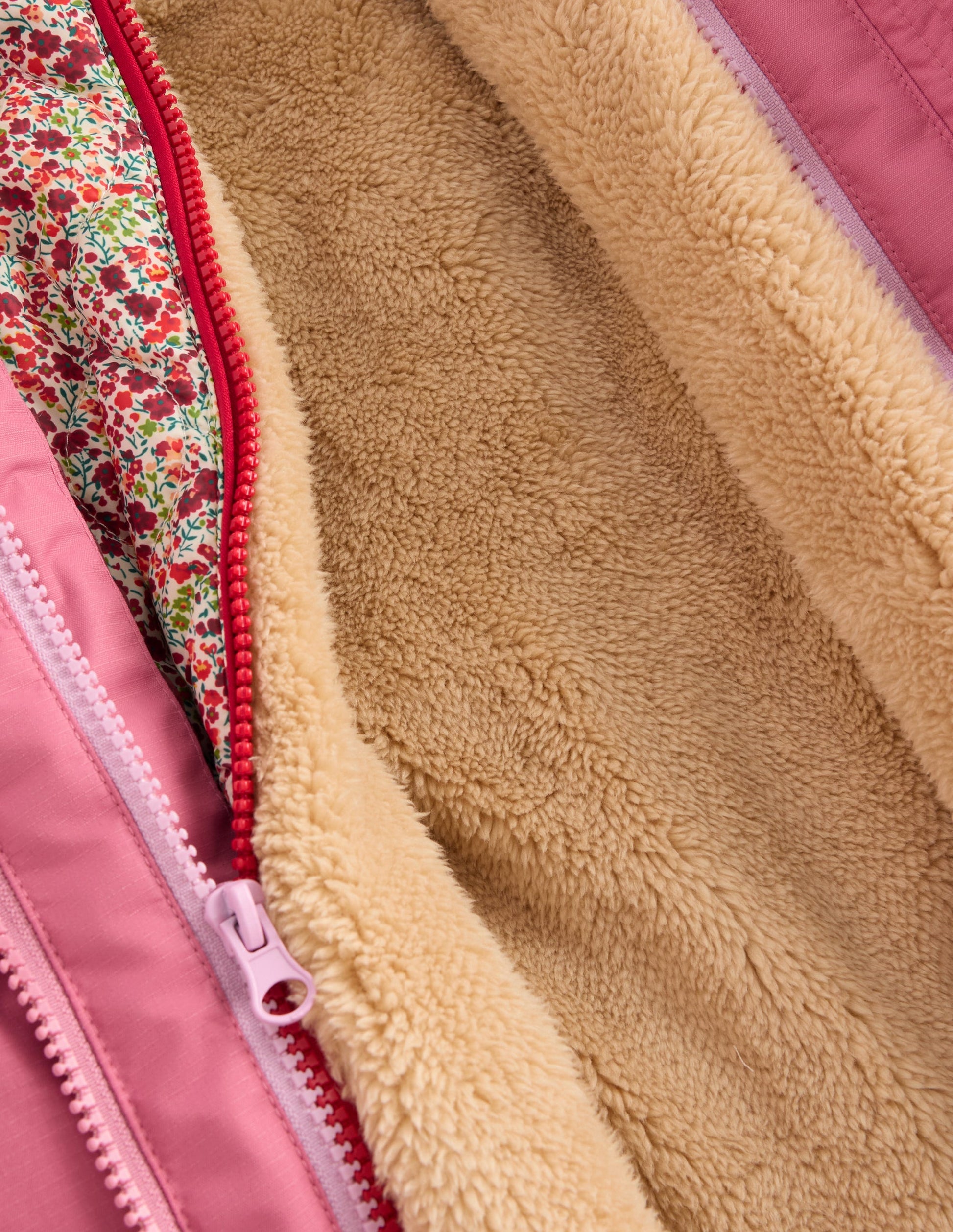4-in-1 Waterproof Coat-Pink Heather-15