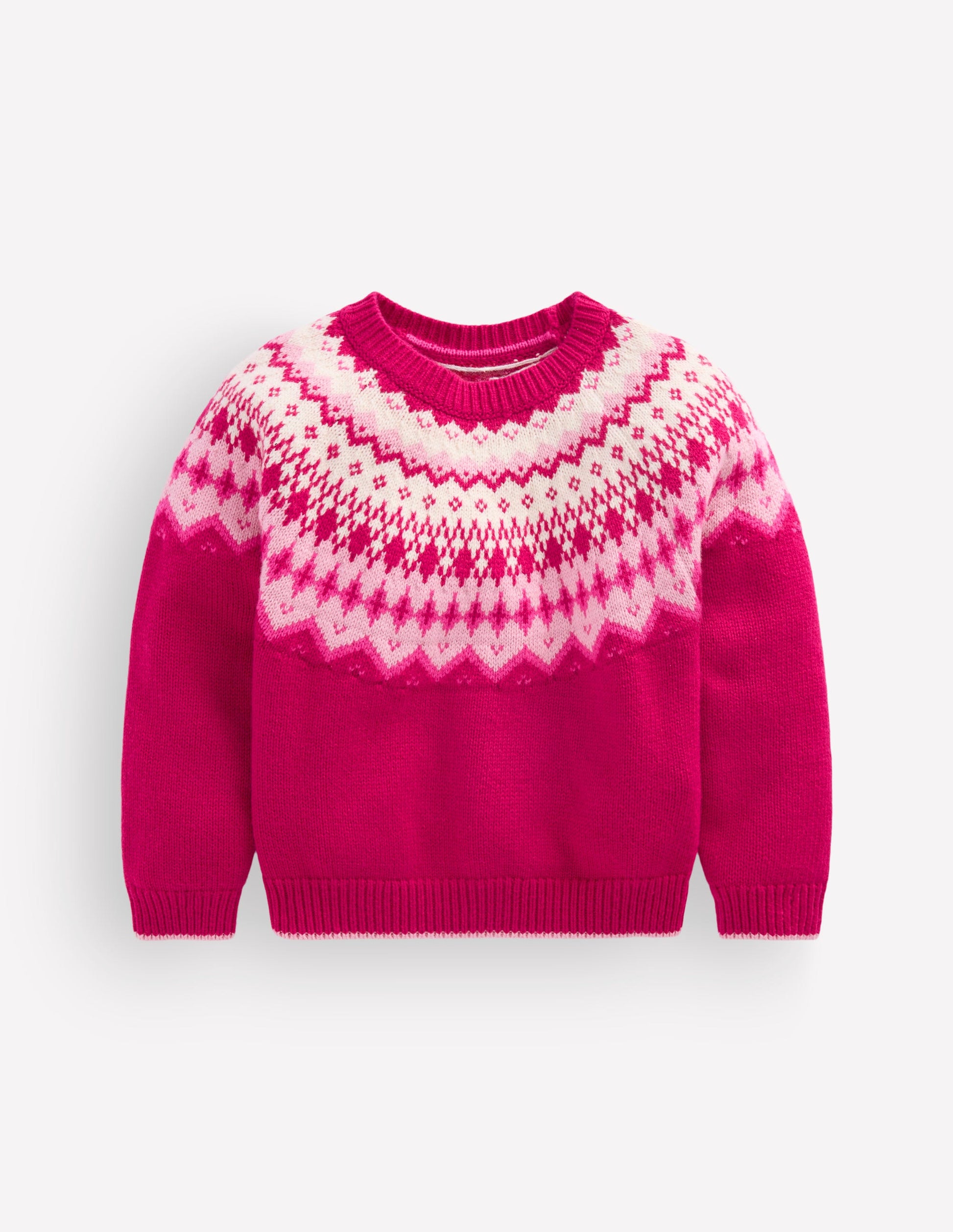 Eleanor Fair Isle Jumper-Sweet Cherry-2