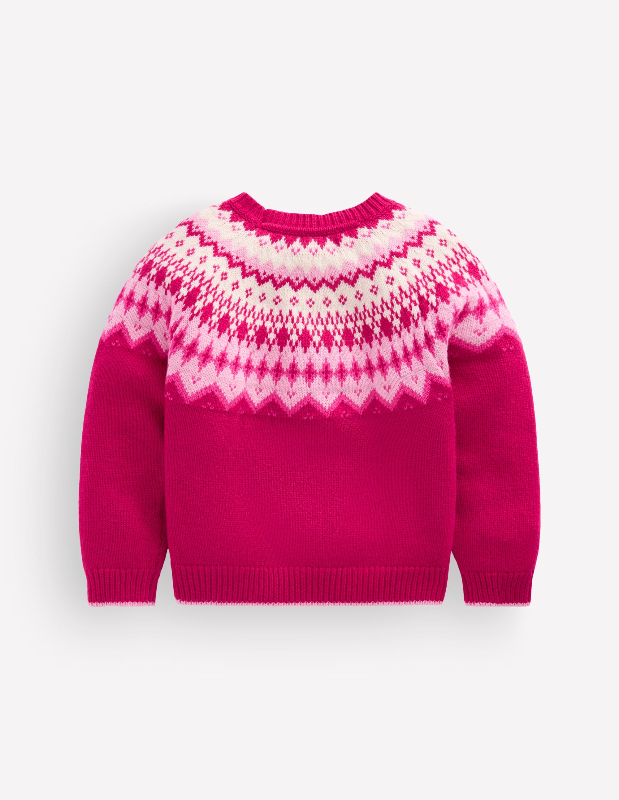 Eleanor Fair Isle Jumper-Sweet Cherry - Image 3