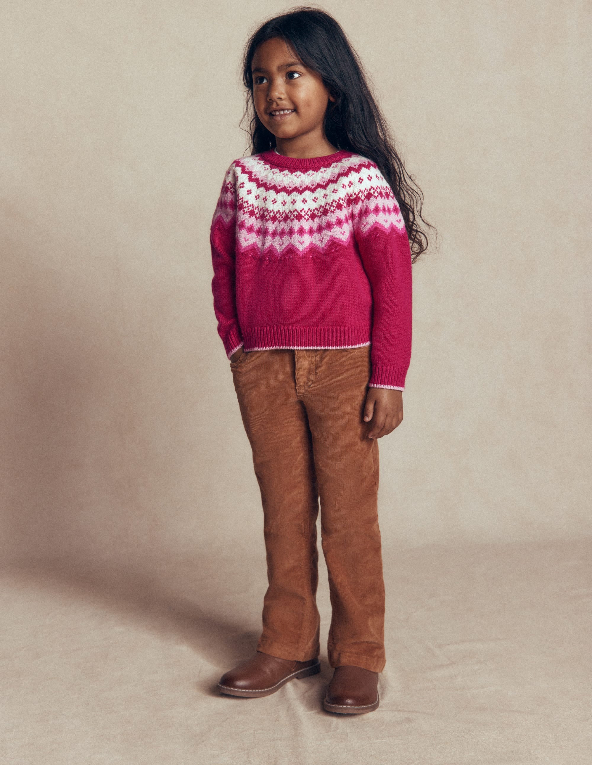 Eleanor Fair Isle Jumper-Sweet Cherry - Image 1