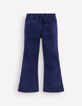 Flared Cord Leggings-Sapphire Blue
