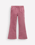 Flared Cord Leggings-Pink Heather