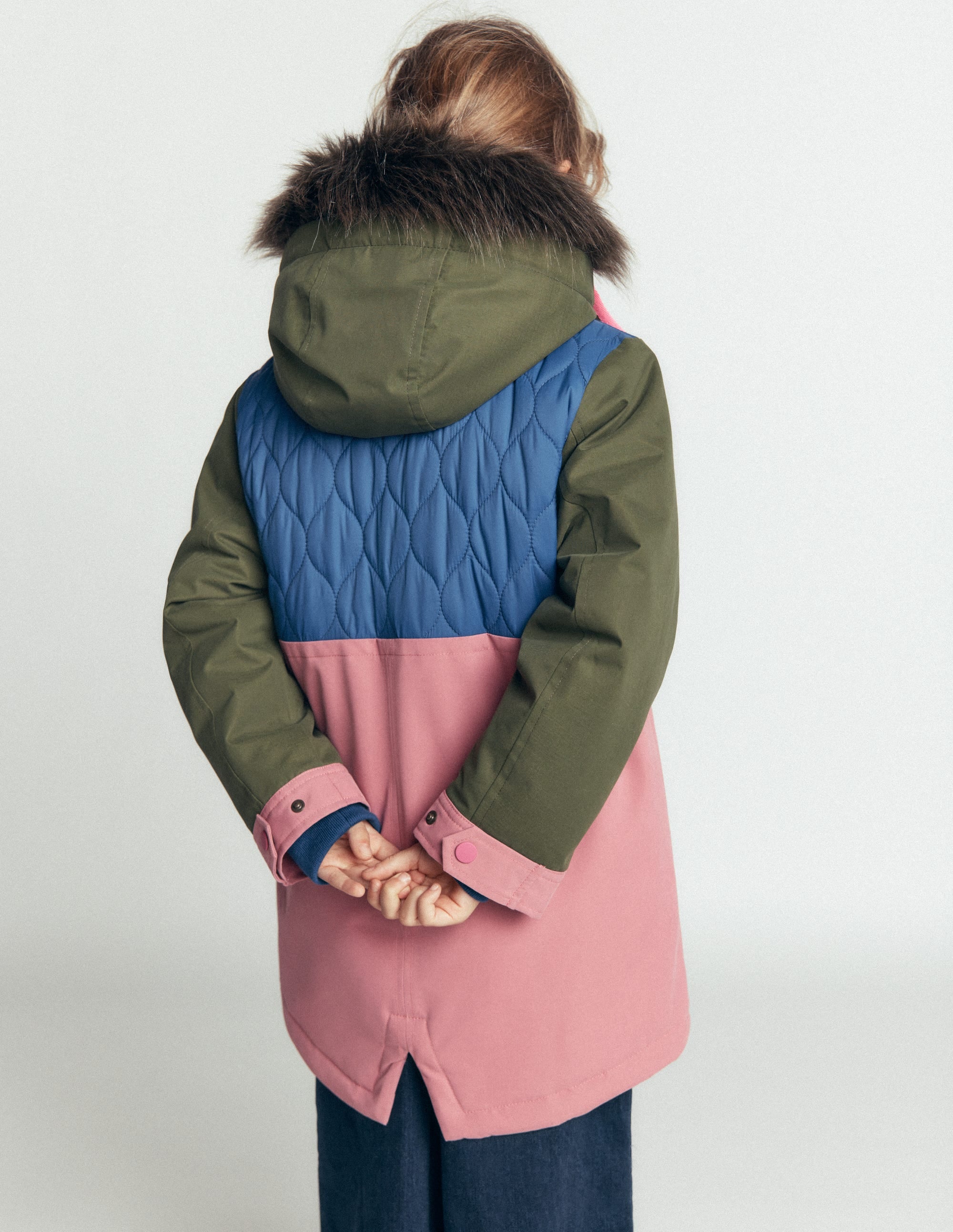 Joni Quilted Parka Coat-Multi Colourblock - Image 4