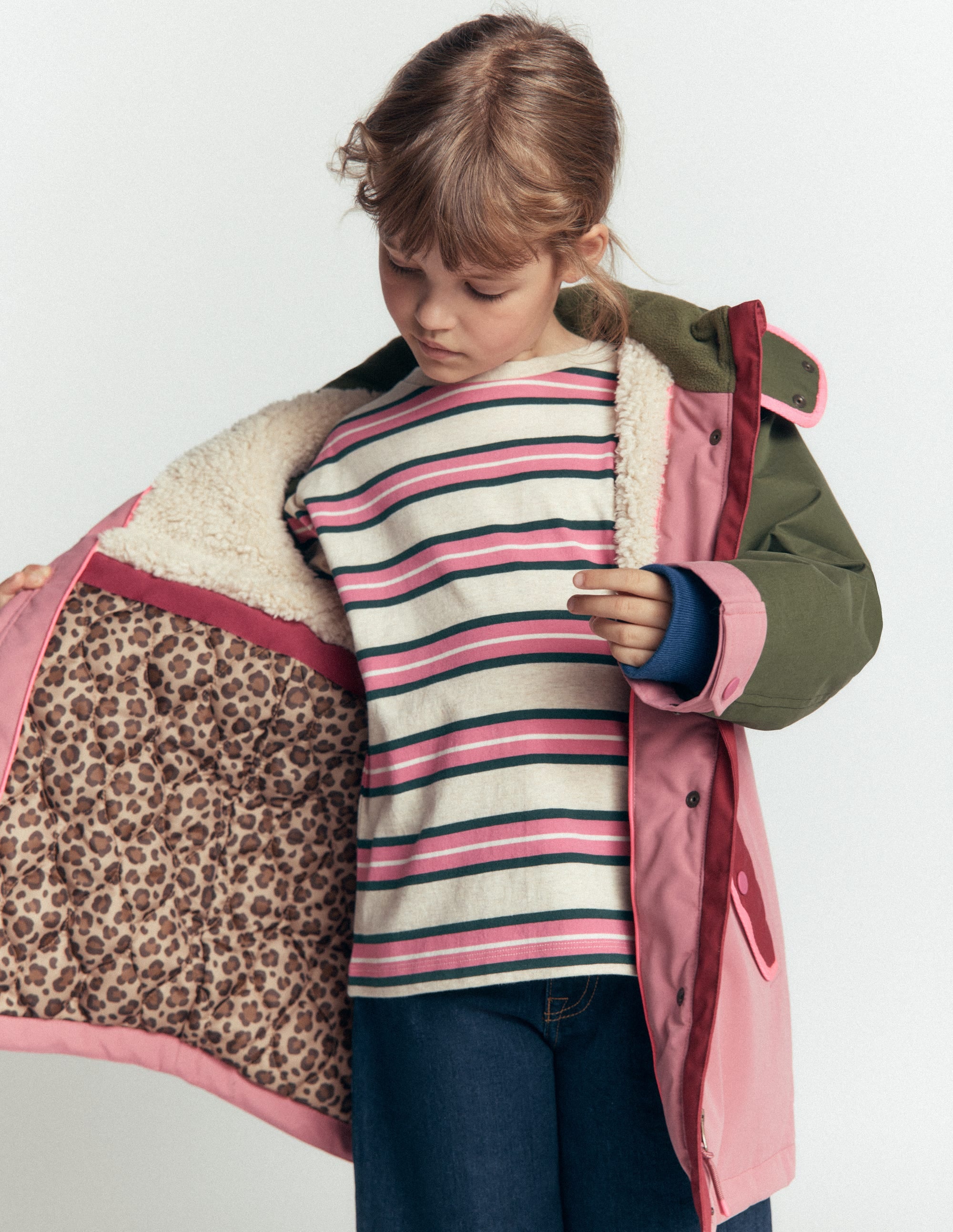 Joni Quilted Parka Coat-Multi Colourblock - Image 6