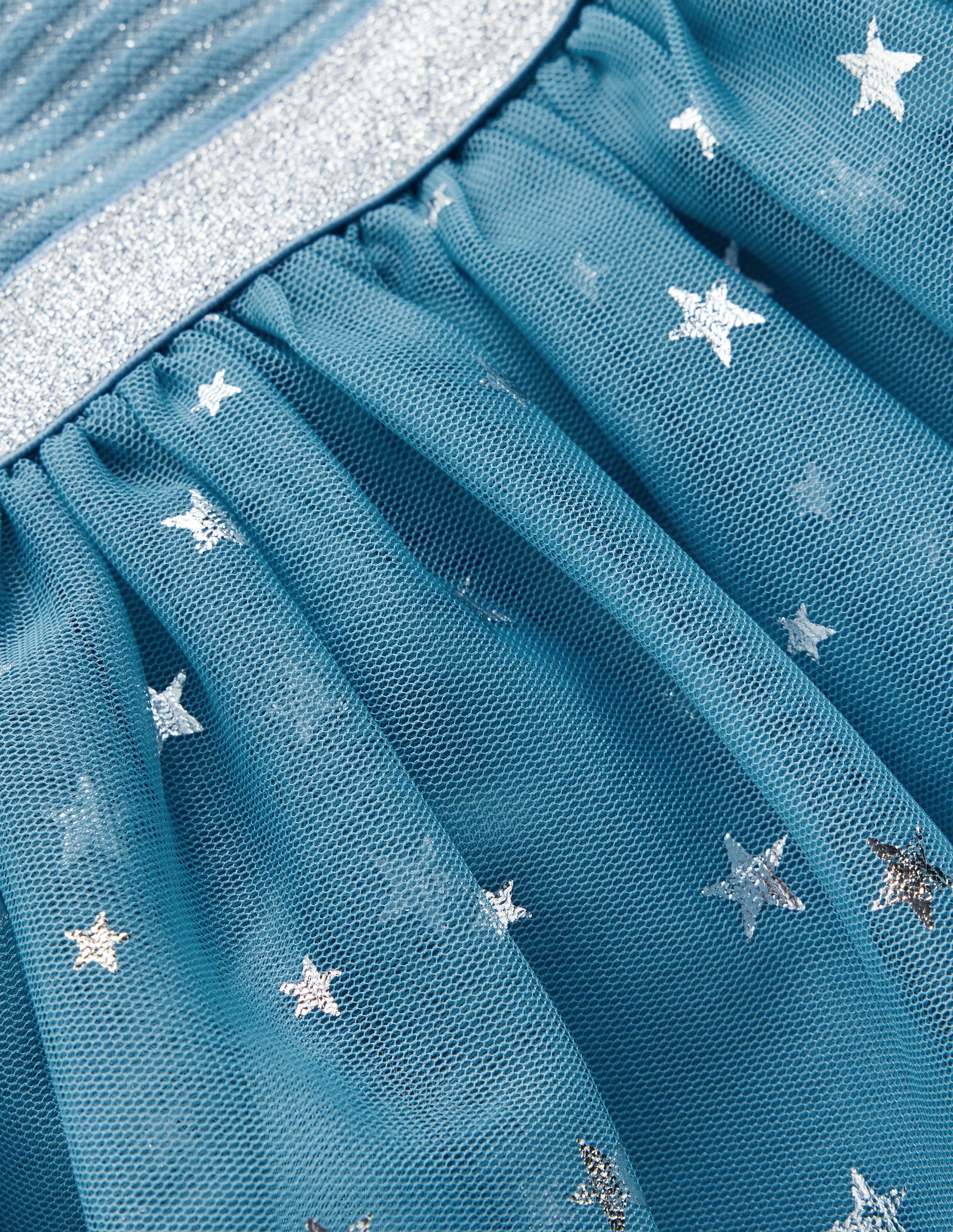 Twirly Tulle Mix Dress-Stormbolt Blue Confetti - Image 3