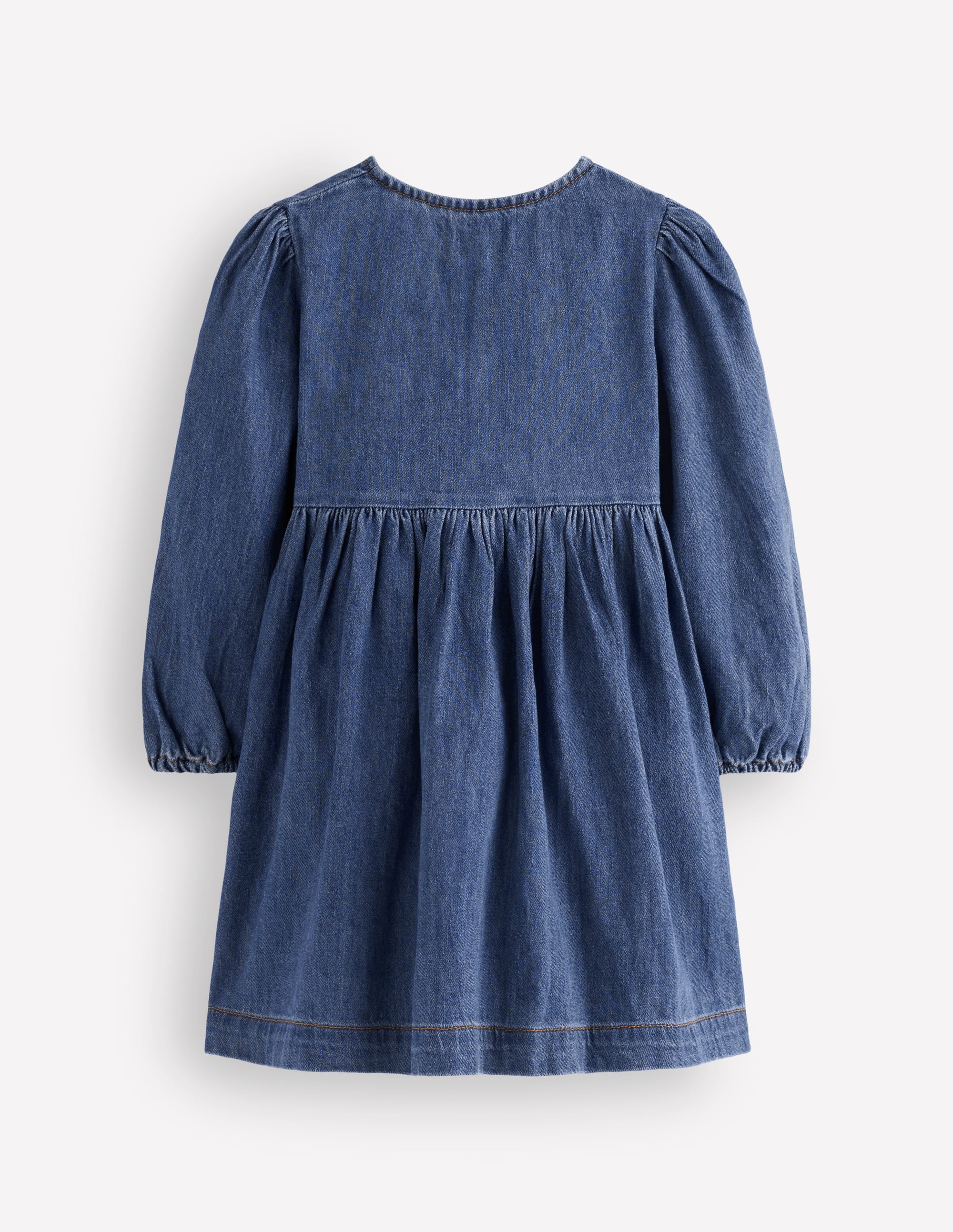 Noah Button-through Bow Dress-Mid Vintage - Image 2