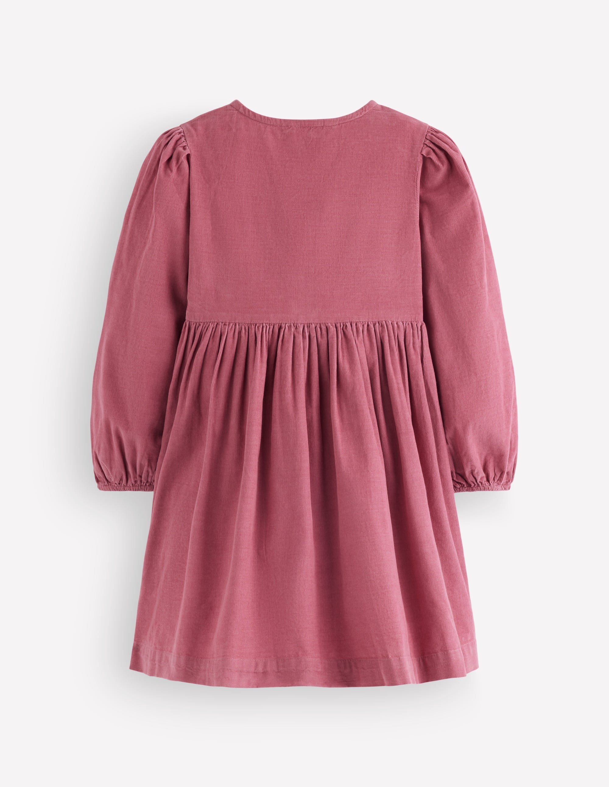 Noah Button-through Bow Dress-Pink Heather - Image 3