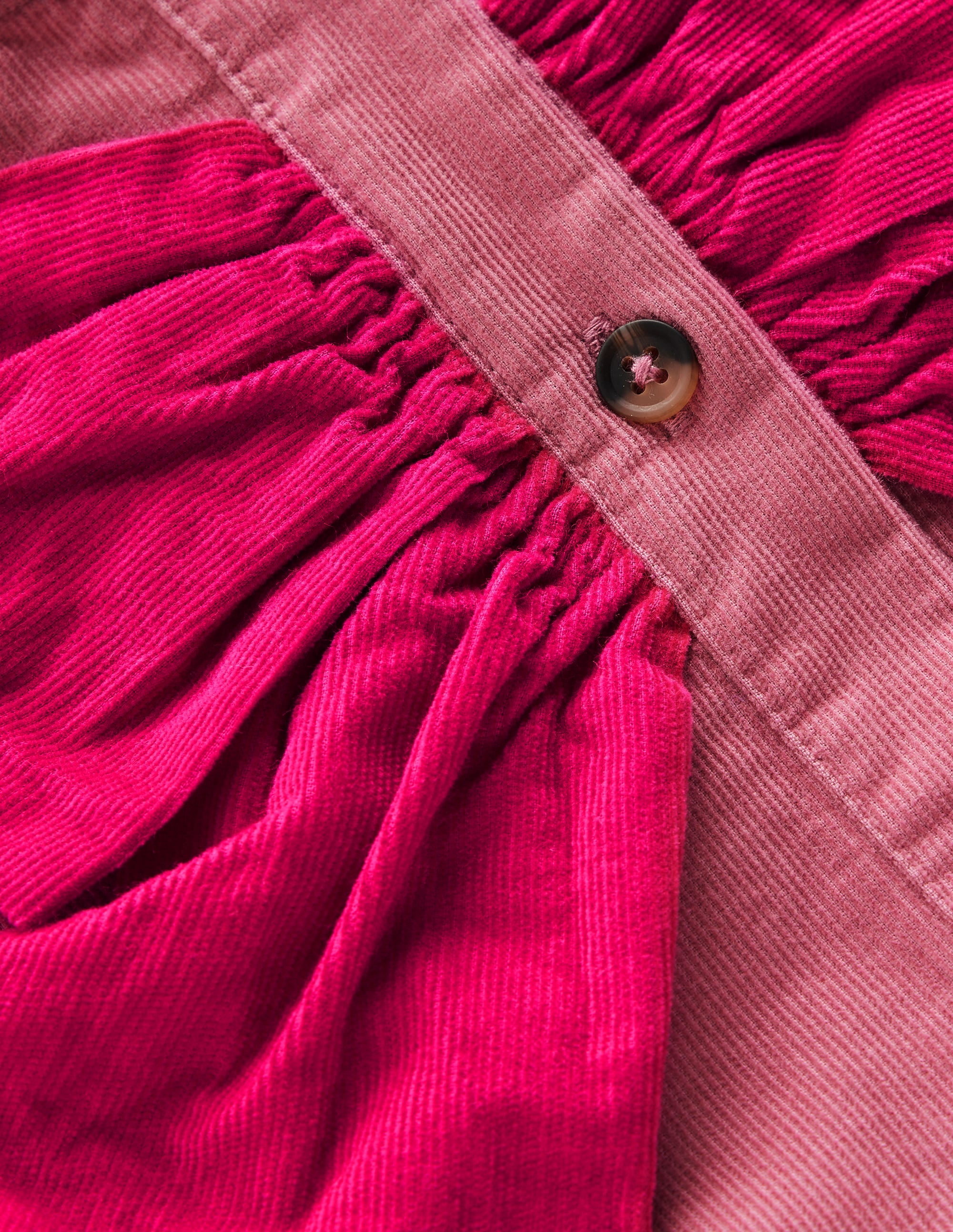 Noah Button-through Bow Dress-Pink Heather - Image 4