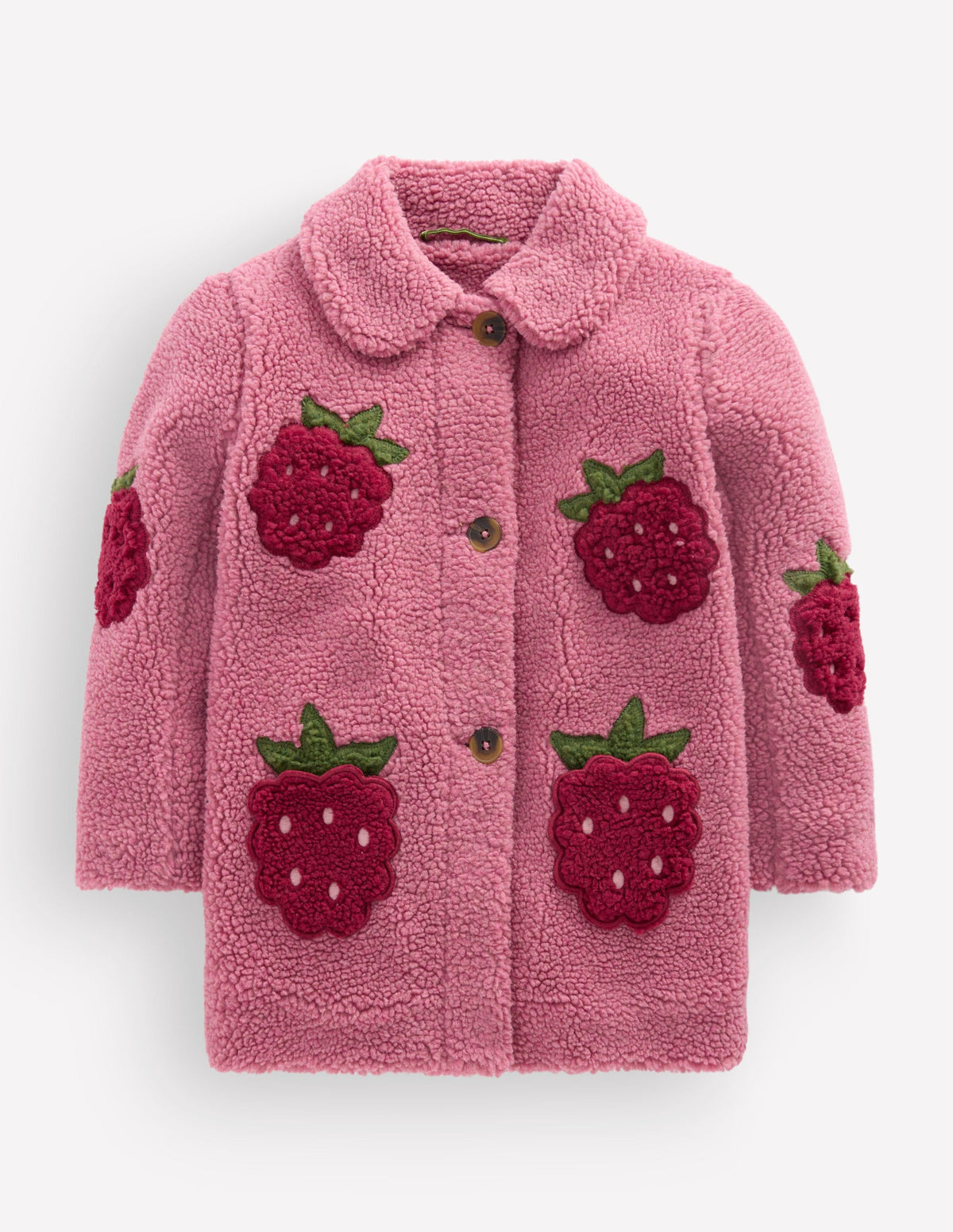 Borg Interest Jacket-Pink Raspberries - Image 2