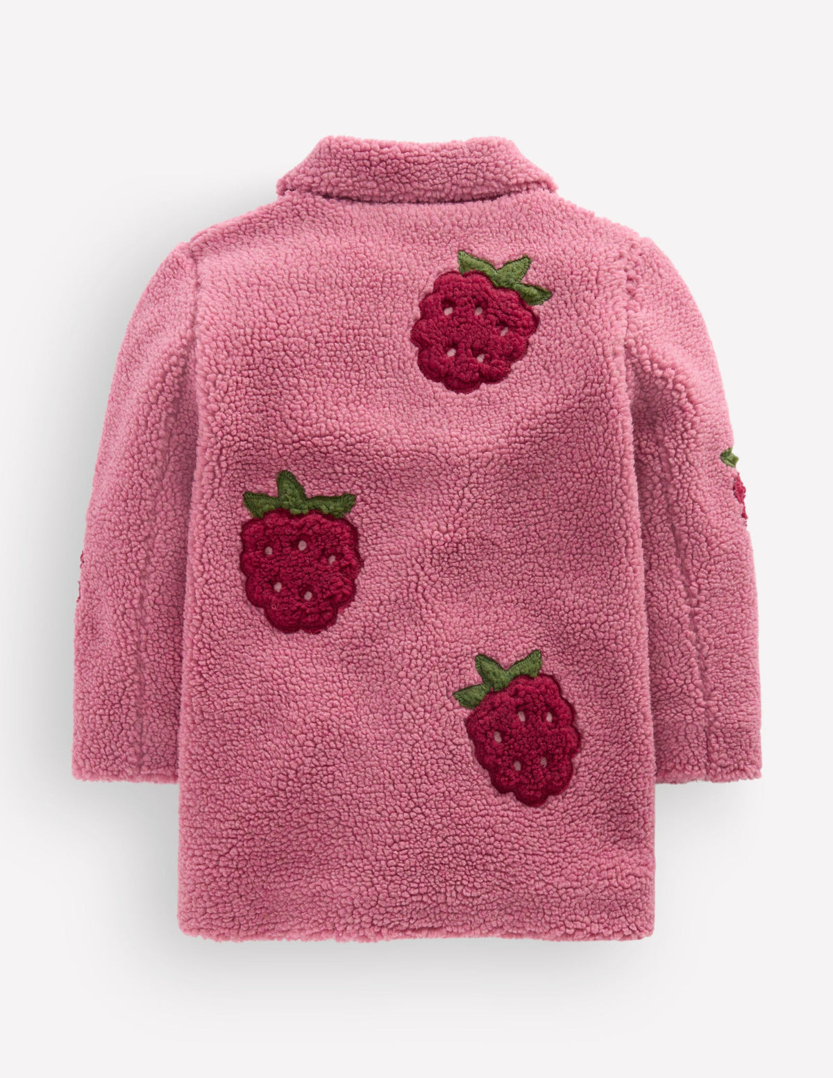 Borg Interest Jacket-Pink Raspberries-3