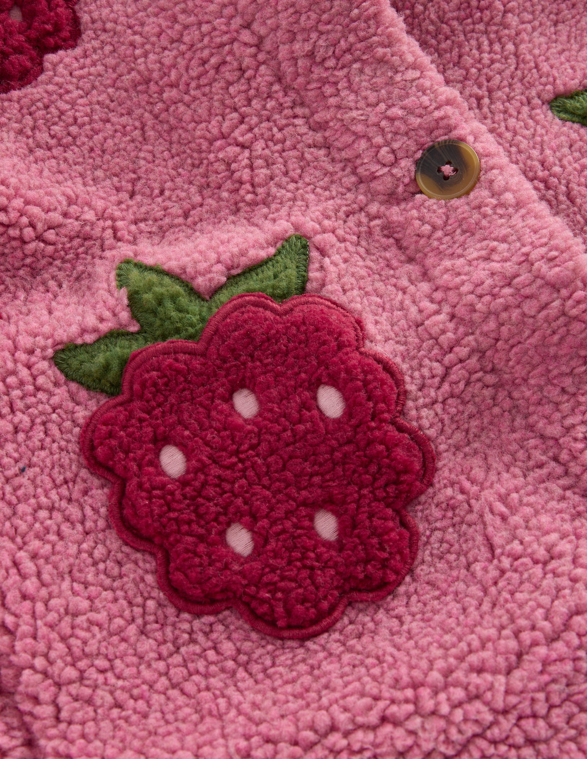Borg Interest Jacket-Pink Raspberries-4