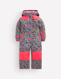 All-Weather Ski All-In-One-Neon Pink Ditsy Floral