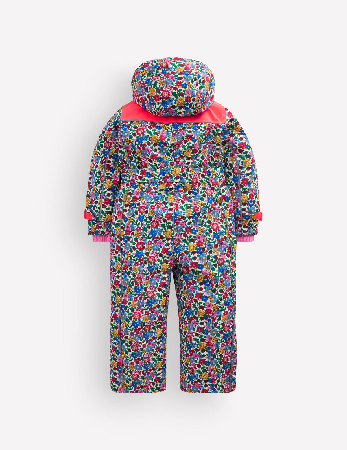 All-Weather Ski All-In-One-Neon Pink Ditsy Floral - Image 2