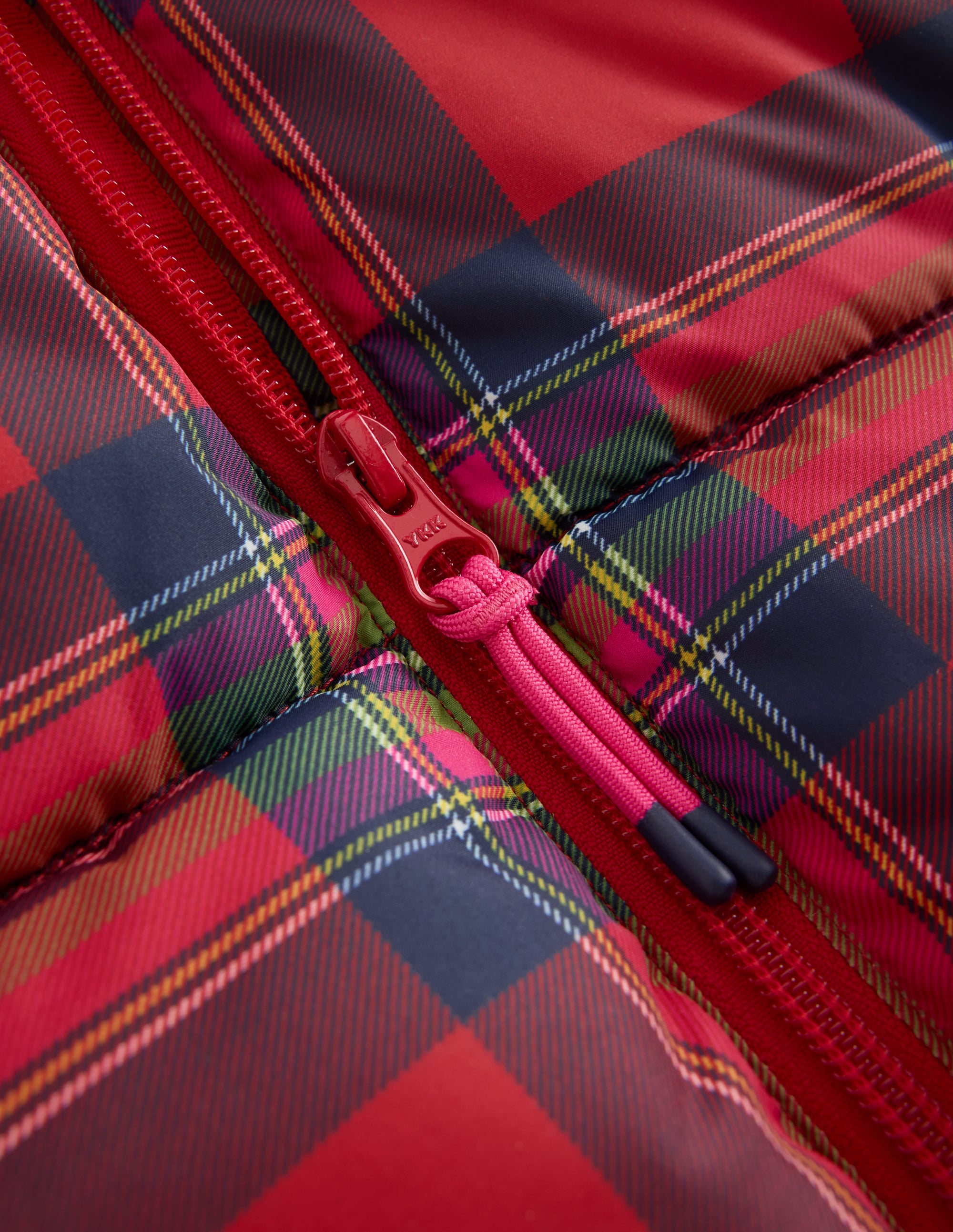 Fun Padded Coat-Red Check - Image 6