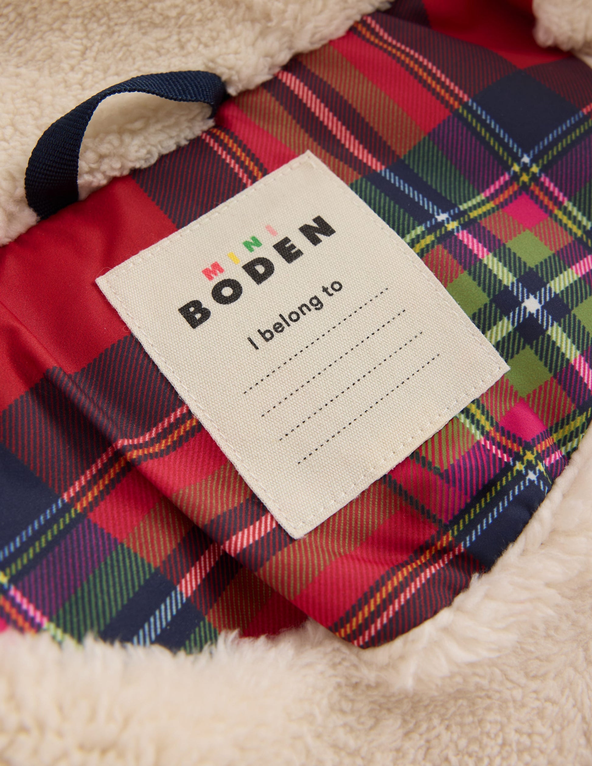 Fun Padded Coat-Red Check-7
