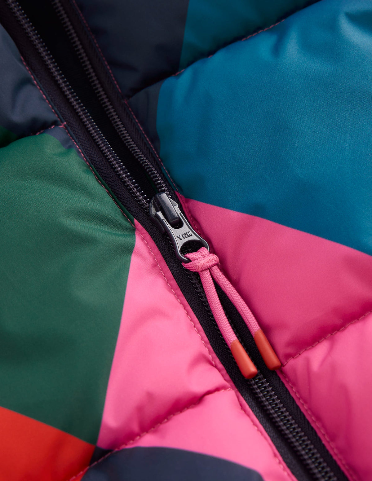 Fun Padded Coat-Multi Argyle - Image 4