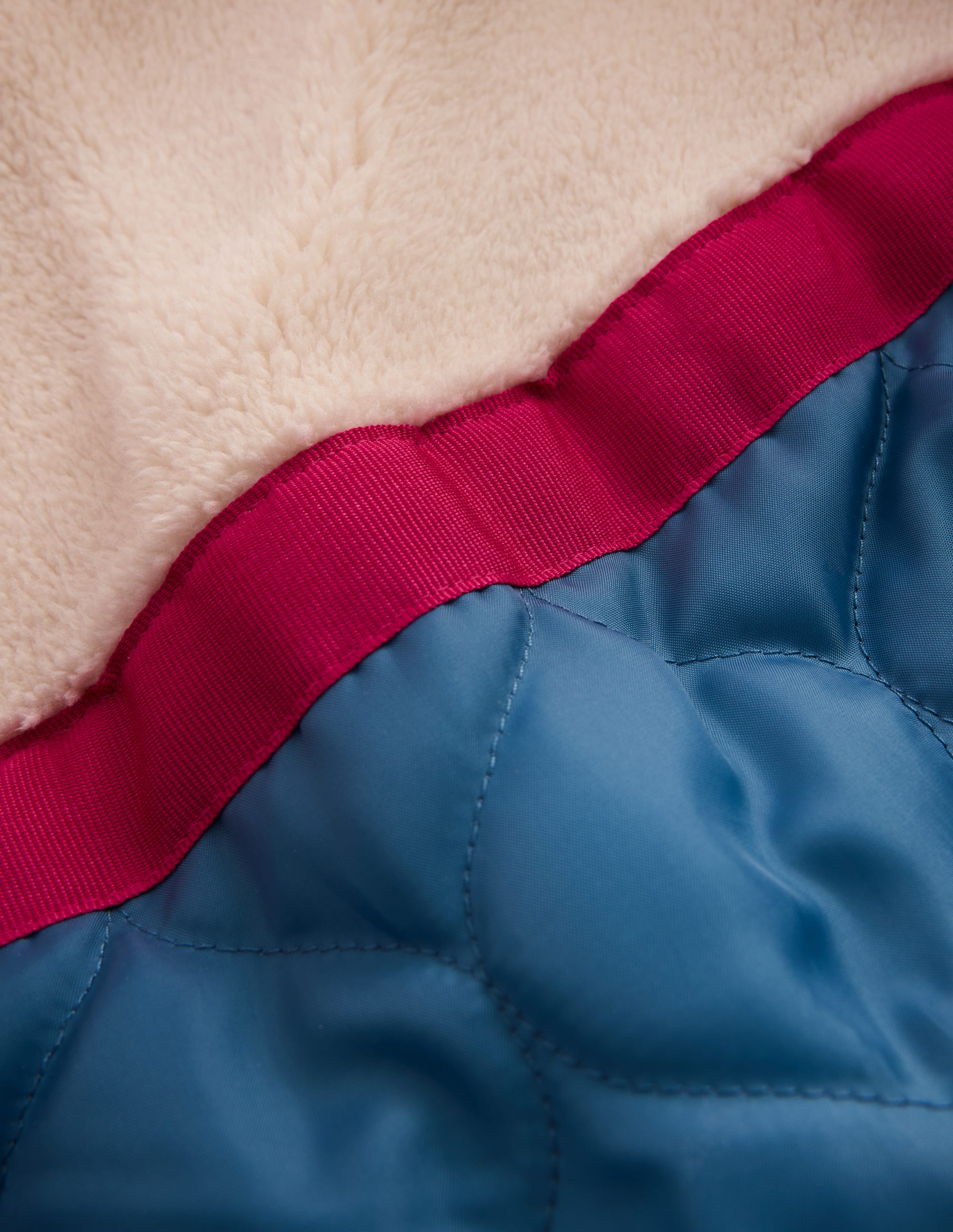 Fun Padded Coat-Pink Applique Metallic Hearts - Image 8