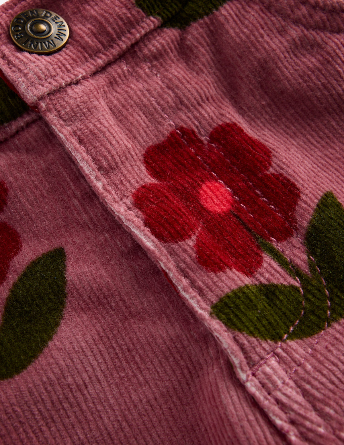 Kick Flare Jeans-Pink Heather Spaced Flower - Image 3