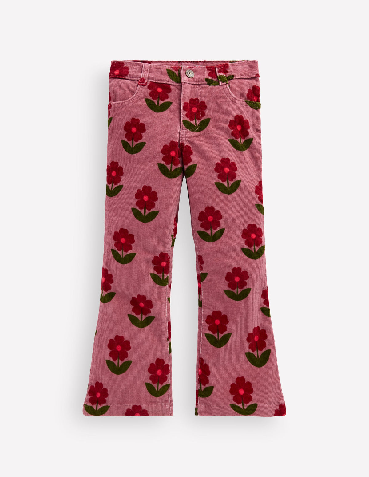 Kick Flare Jeans-Pink Heather Spaced Flower-1