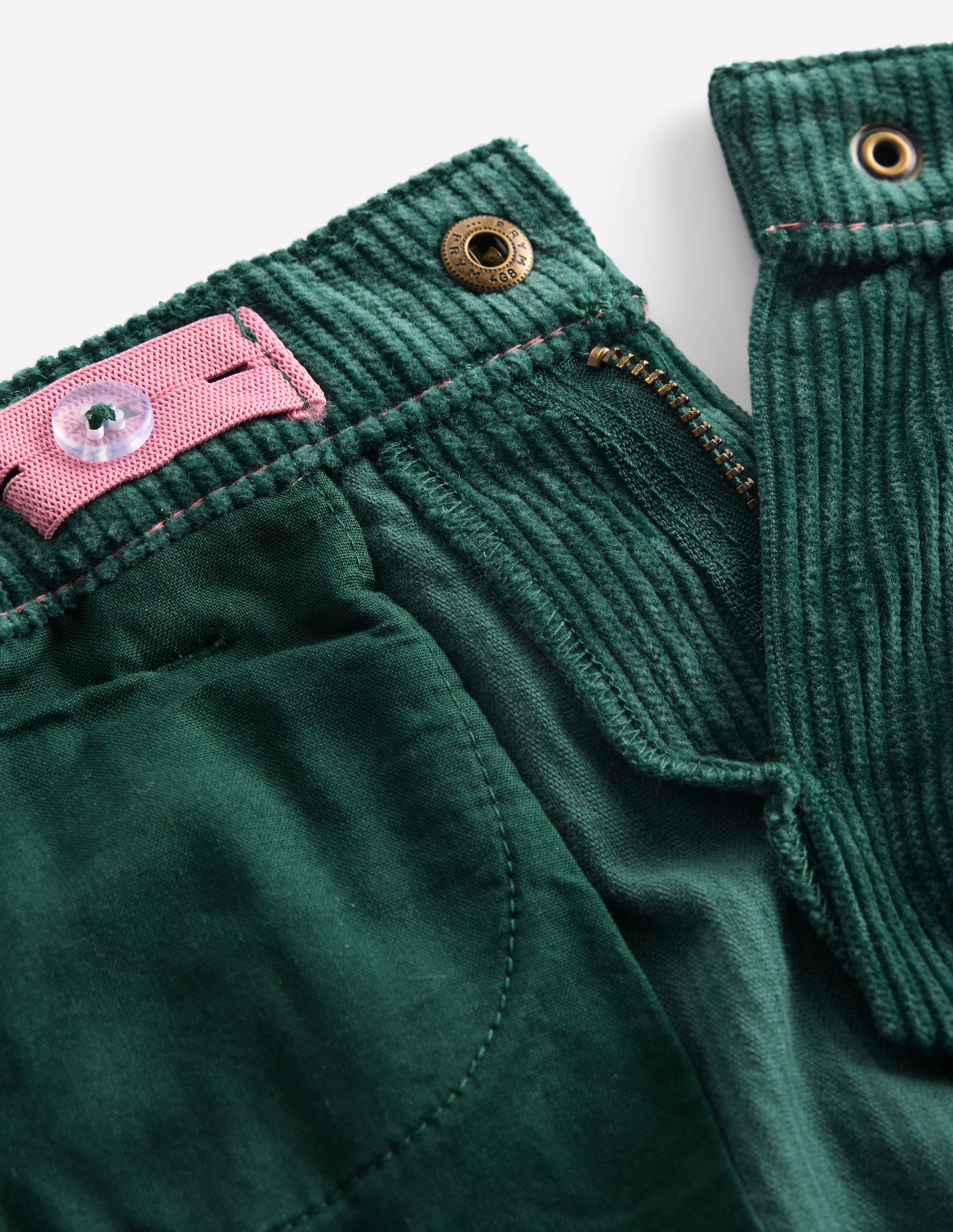 Wide Leg Jeans-Malachite Green Cord - Image 6