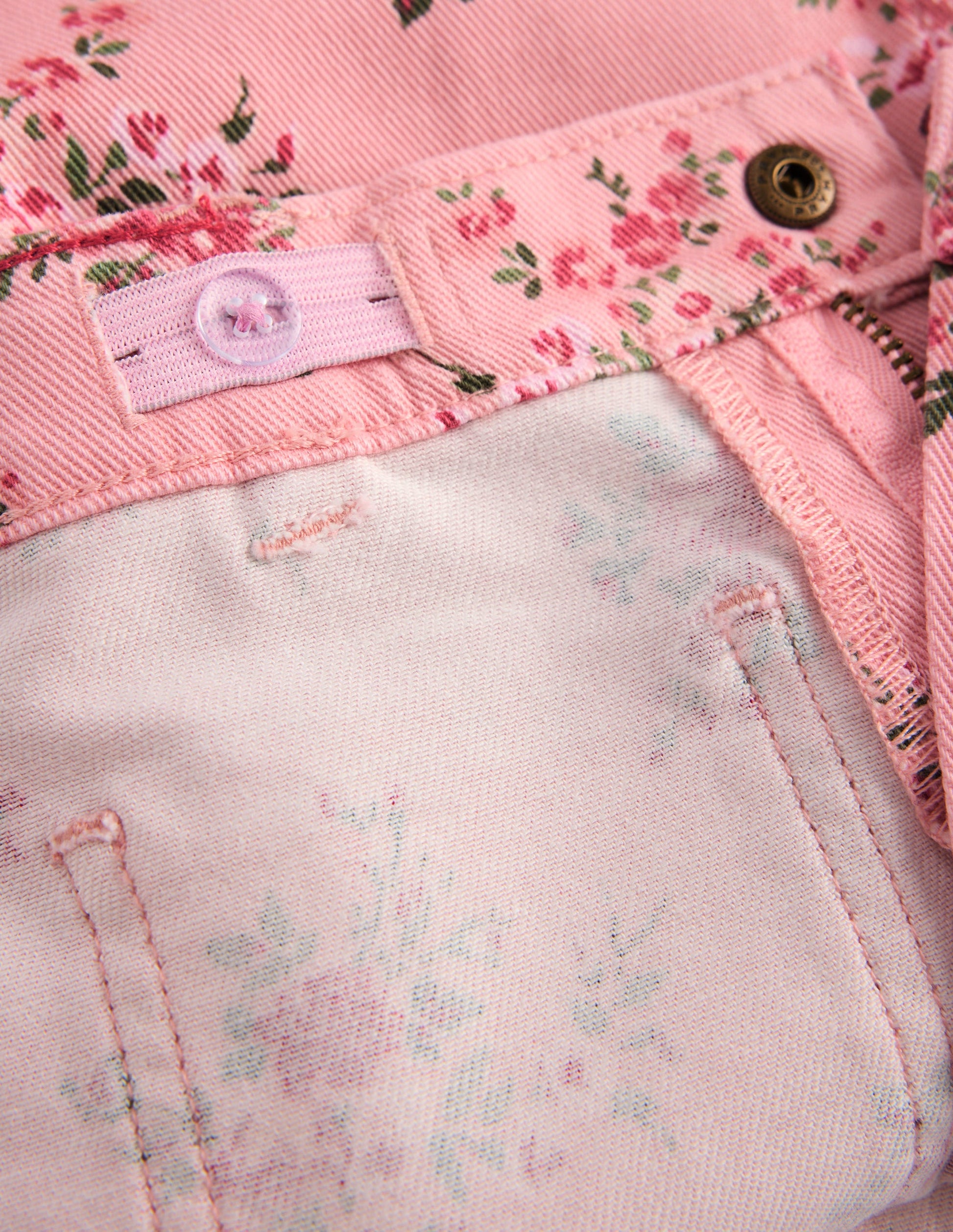 Patch Pocket Straight Jeans-Pink Quartz Soft Floral-5