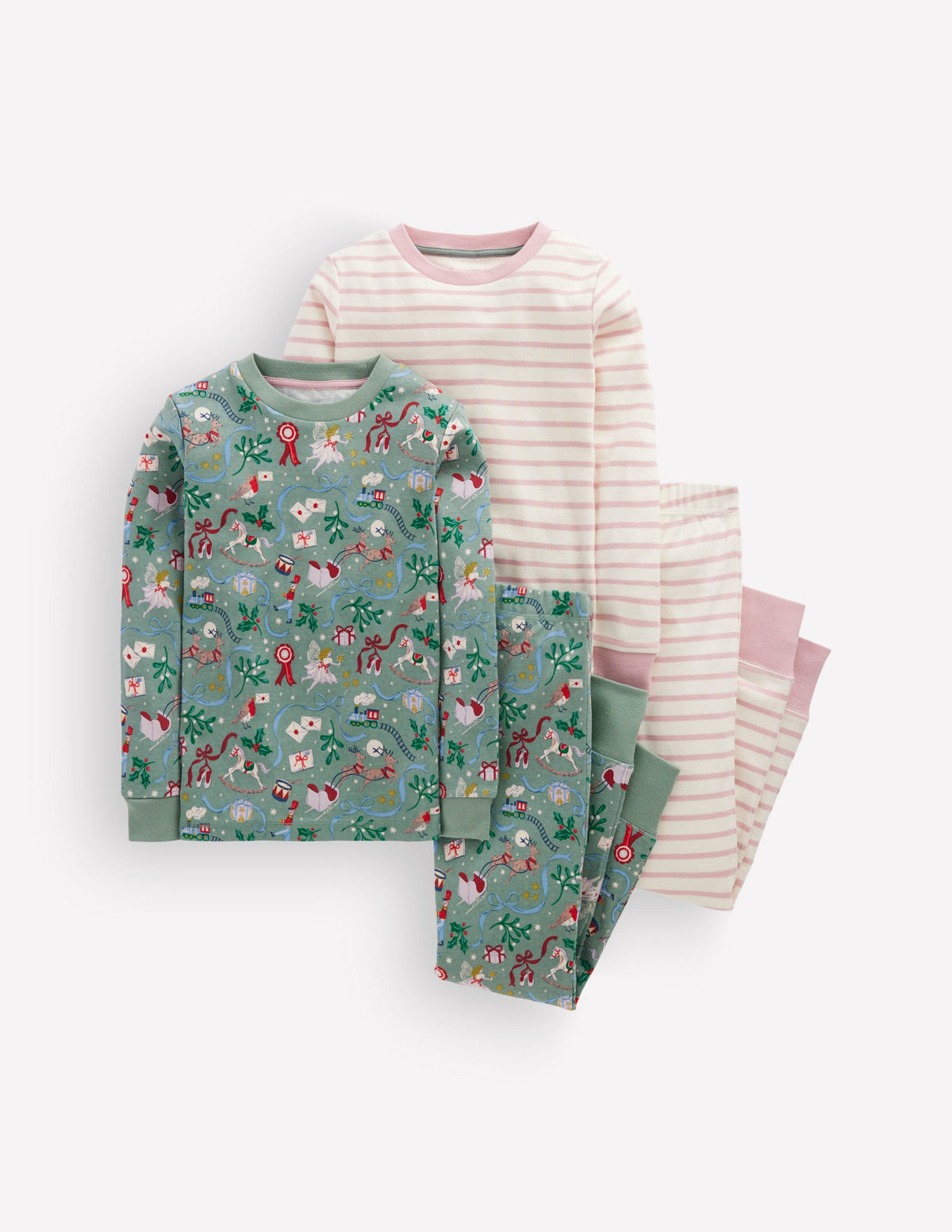 Twin Pack Snug Pyjamas-Polar Post-1