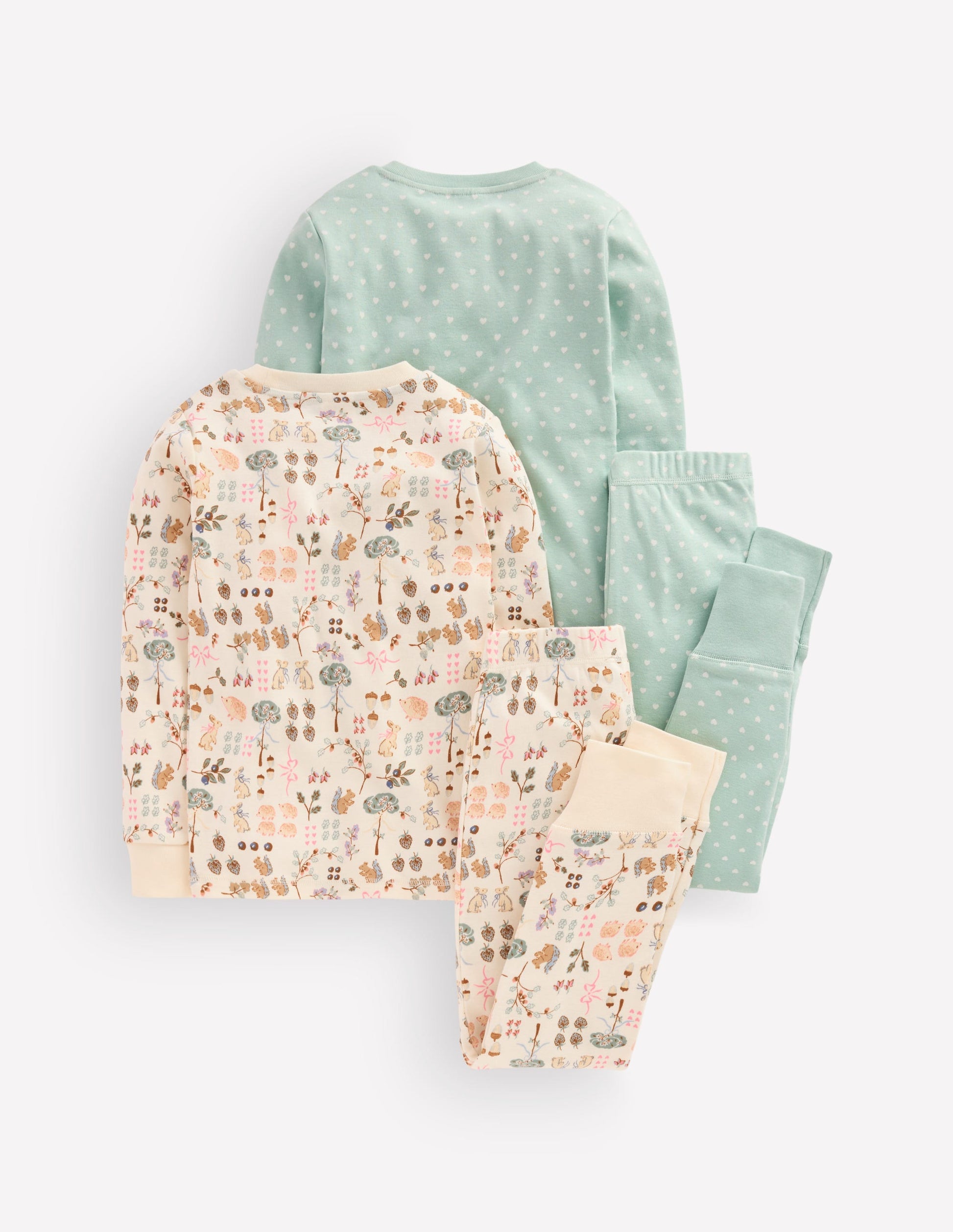 Twin Pack Snug Pyjamas-Autumn Print-2