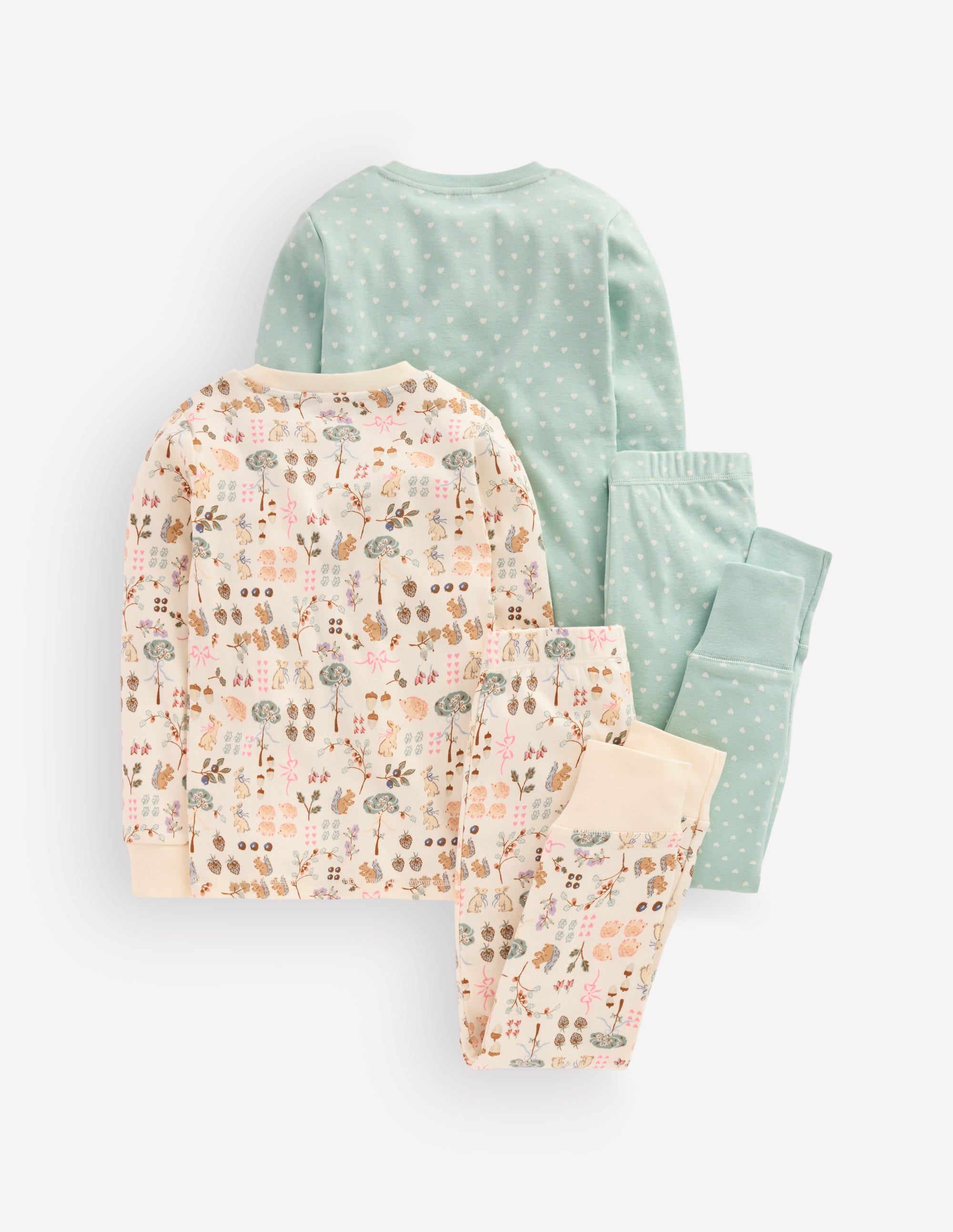 Twin Pack Snug Pyjamas-Autumn Print - Image 2