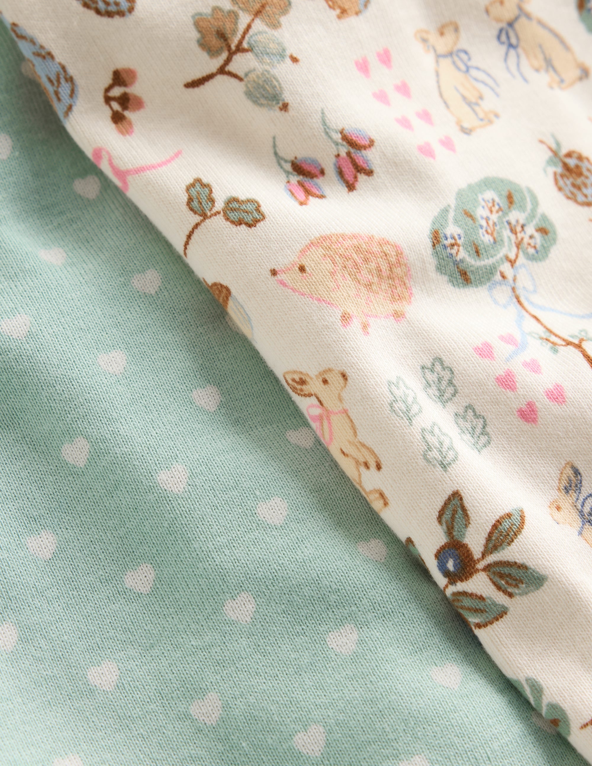 Twin Pack Snug Pyjamas-Autumn Print - Image 3