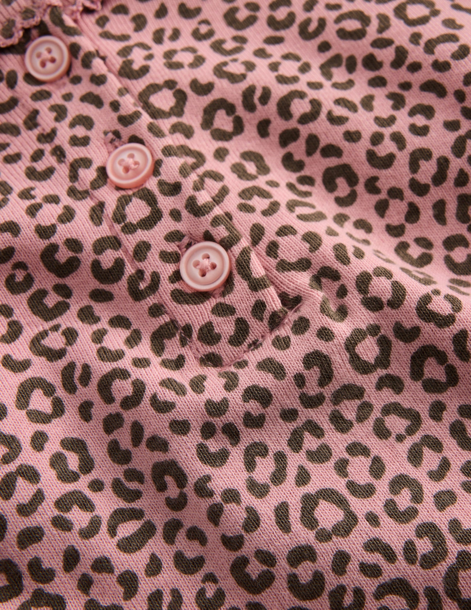 Snug Henley Pyjamas-Pink Leopard-3