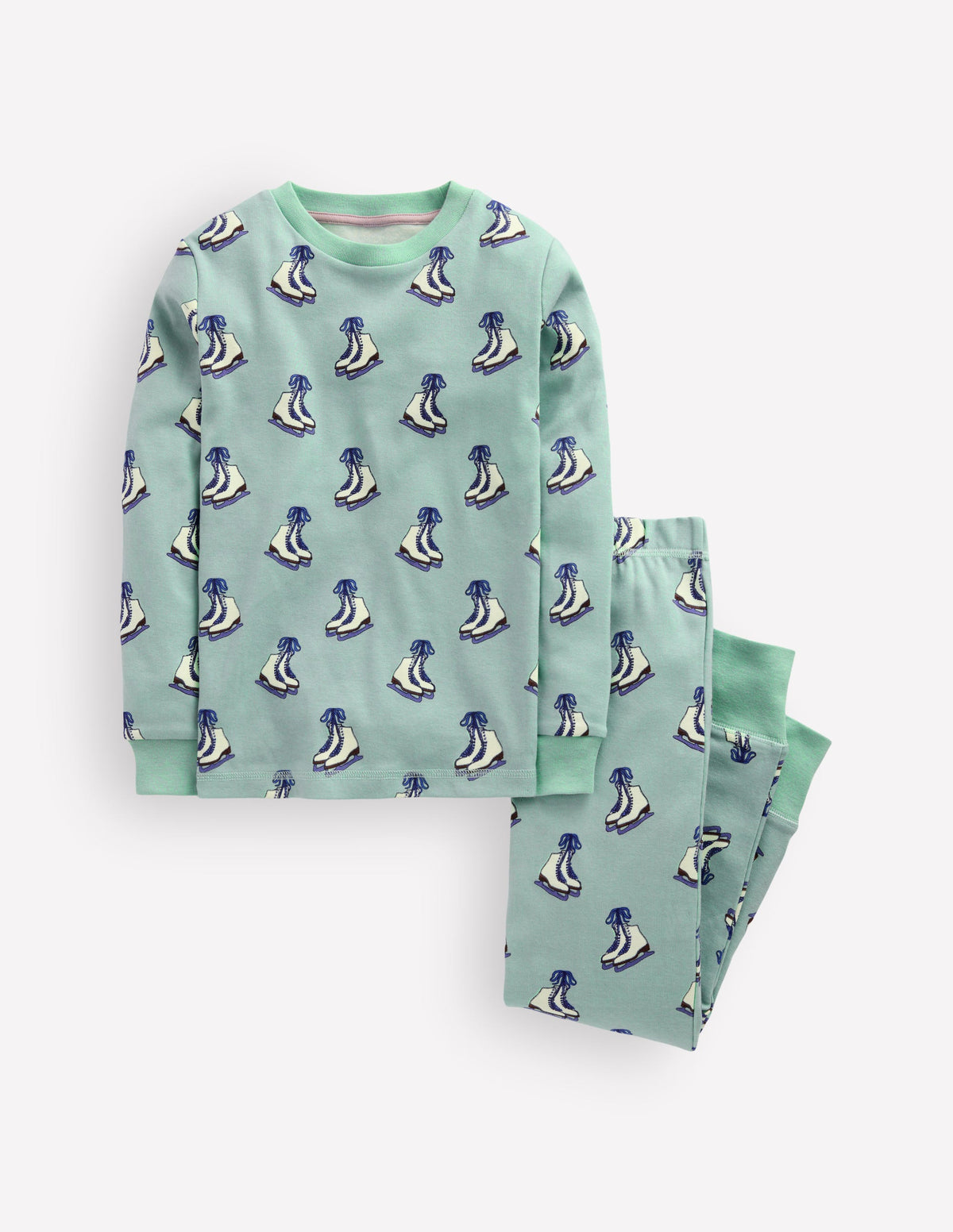 Snug Glow-In-The-Dark Pyjamas-Ice Skates - Image 1