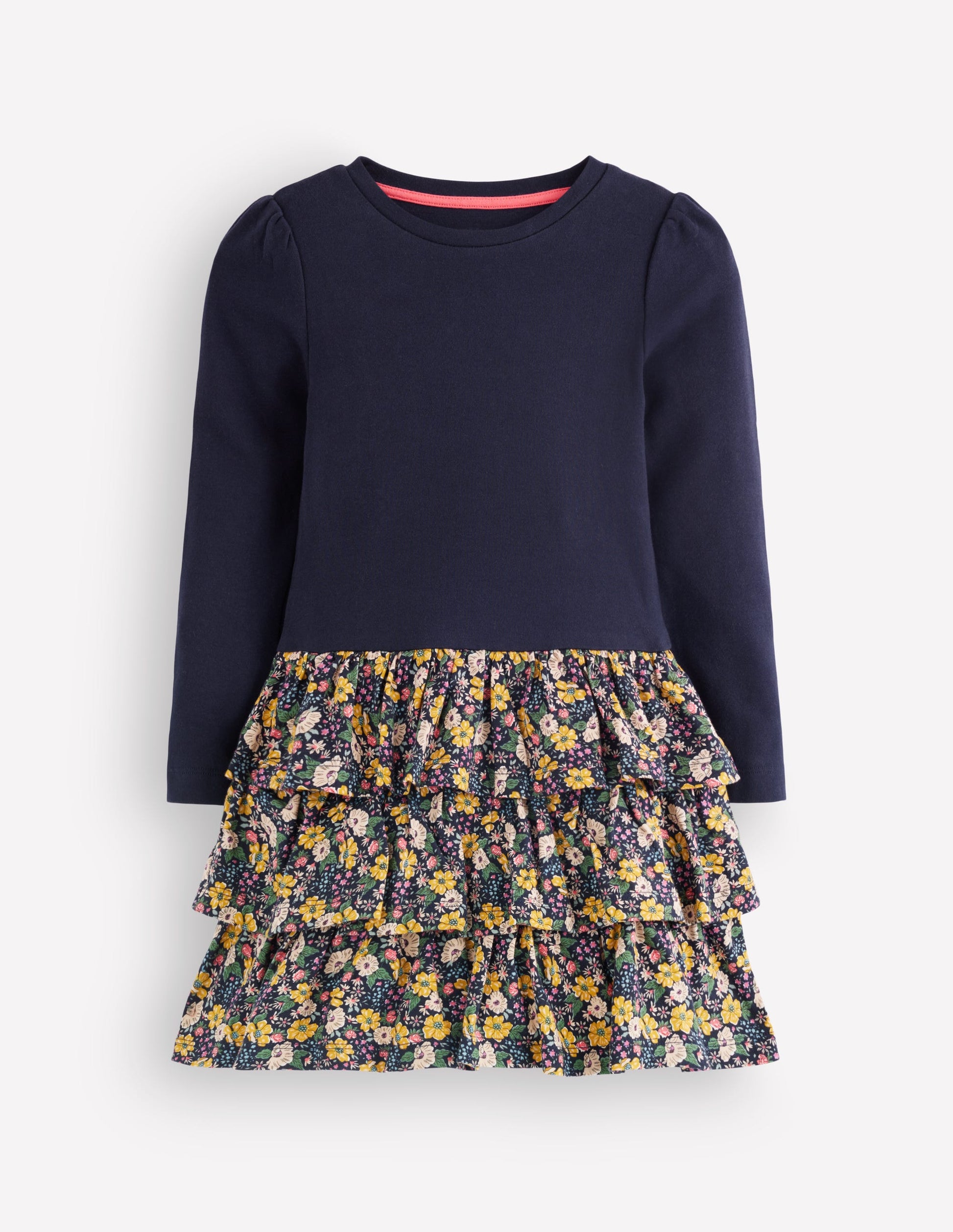Cora Jersey RaRa Dress-Blue Floral-1