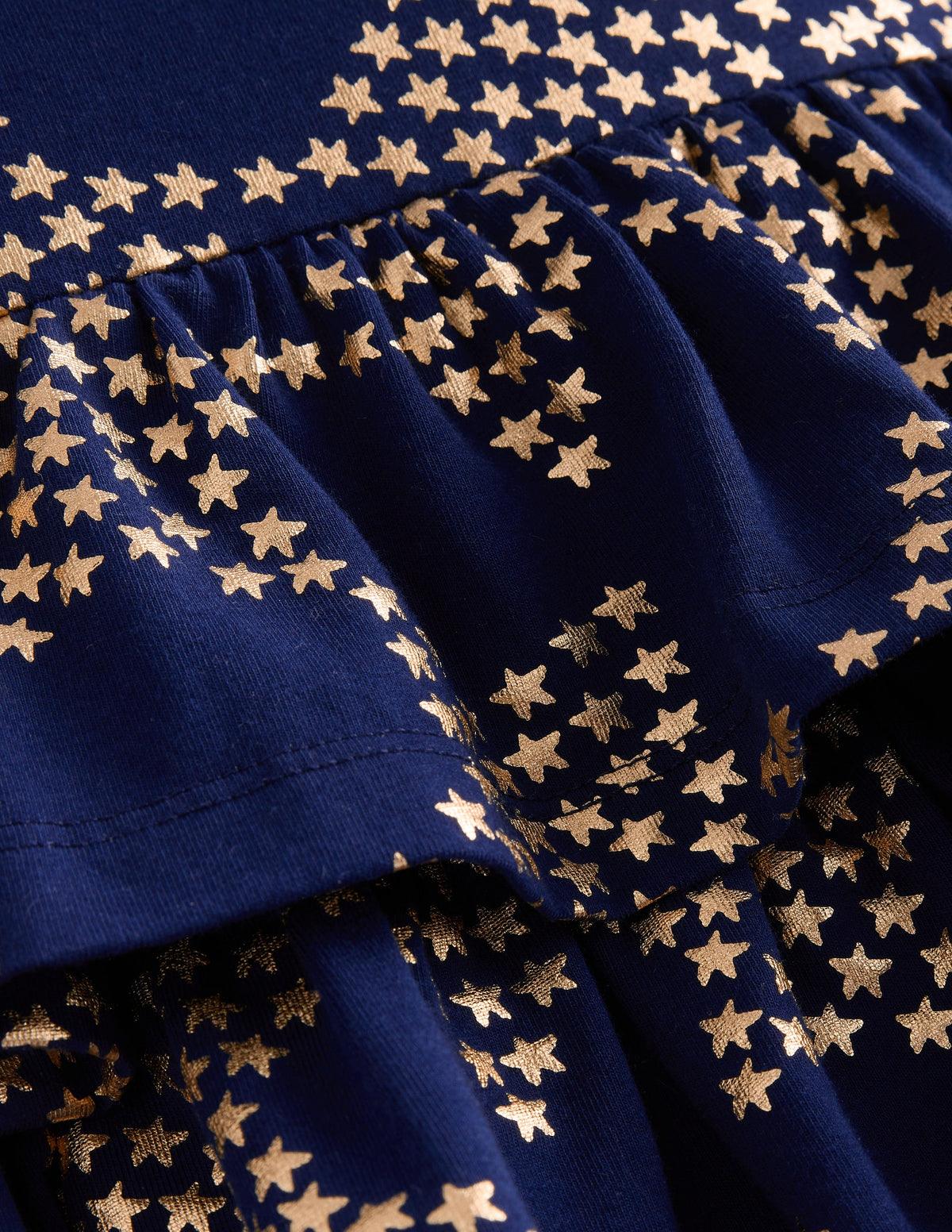 Cora Jersey RaRa Dress-Navy Foil Stars-3