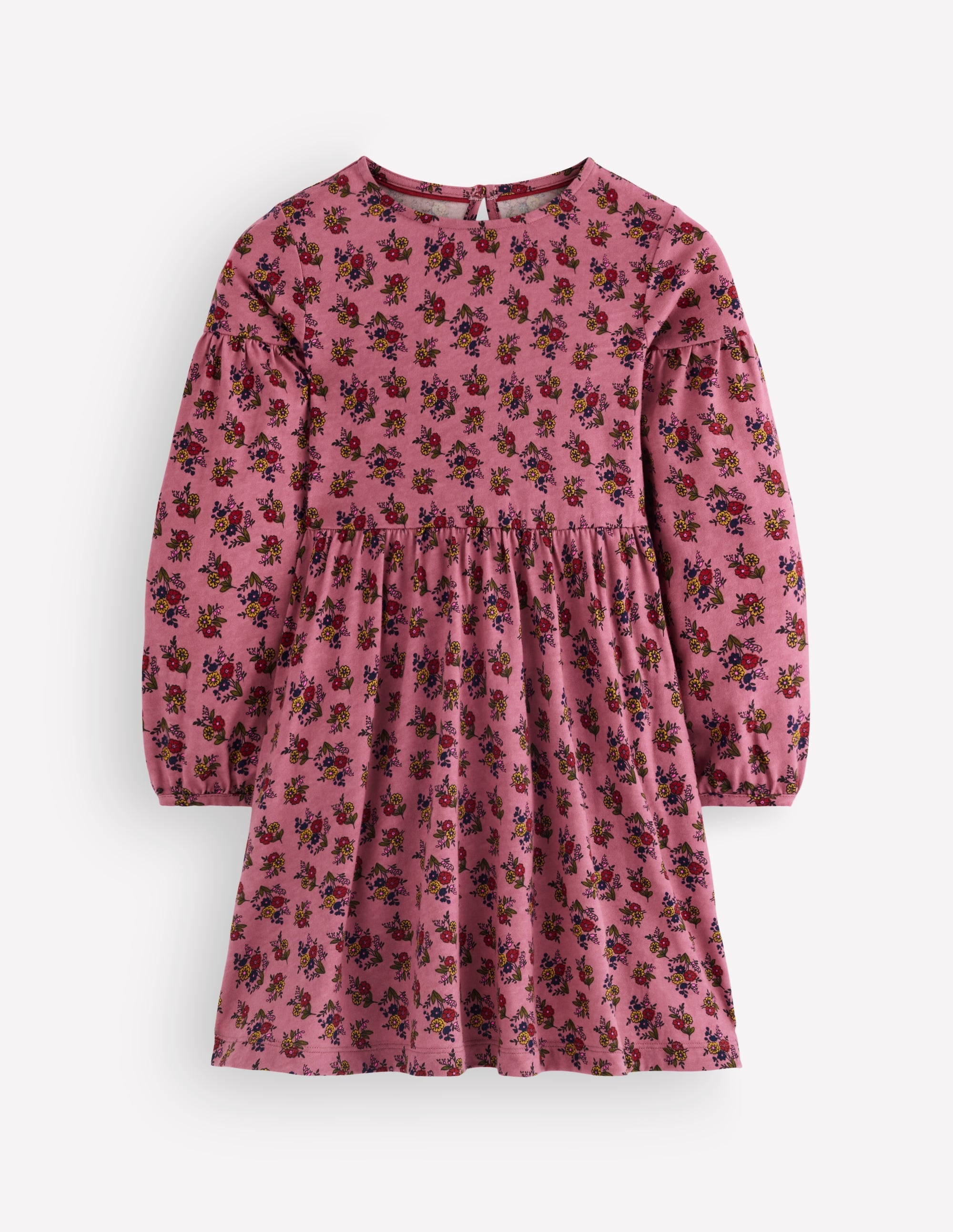 Madeline Blouson Sleeve Dress-Pink Floral - Image 1