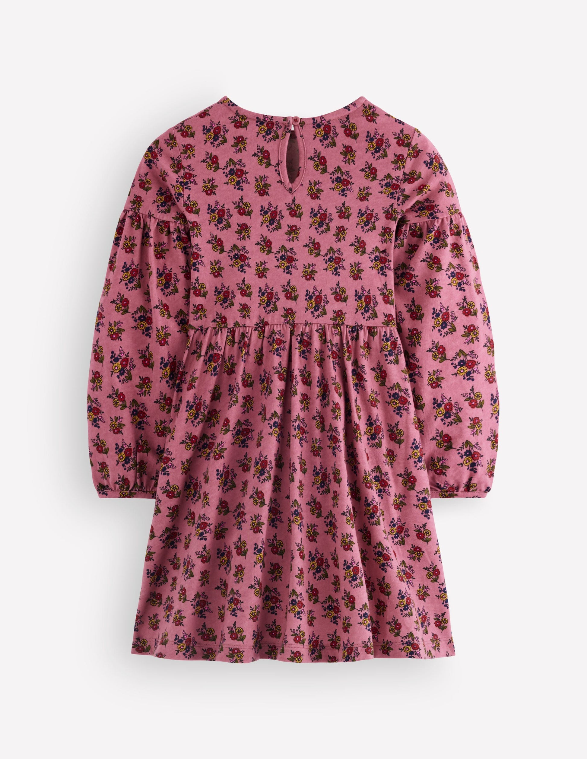 Madeline Blouson Sleeve Dress-Pink Floral-2
