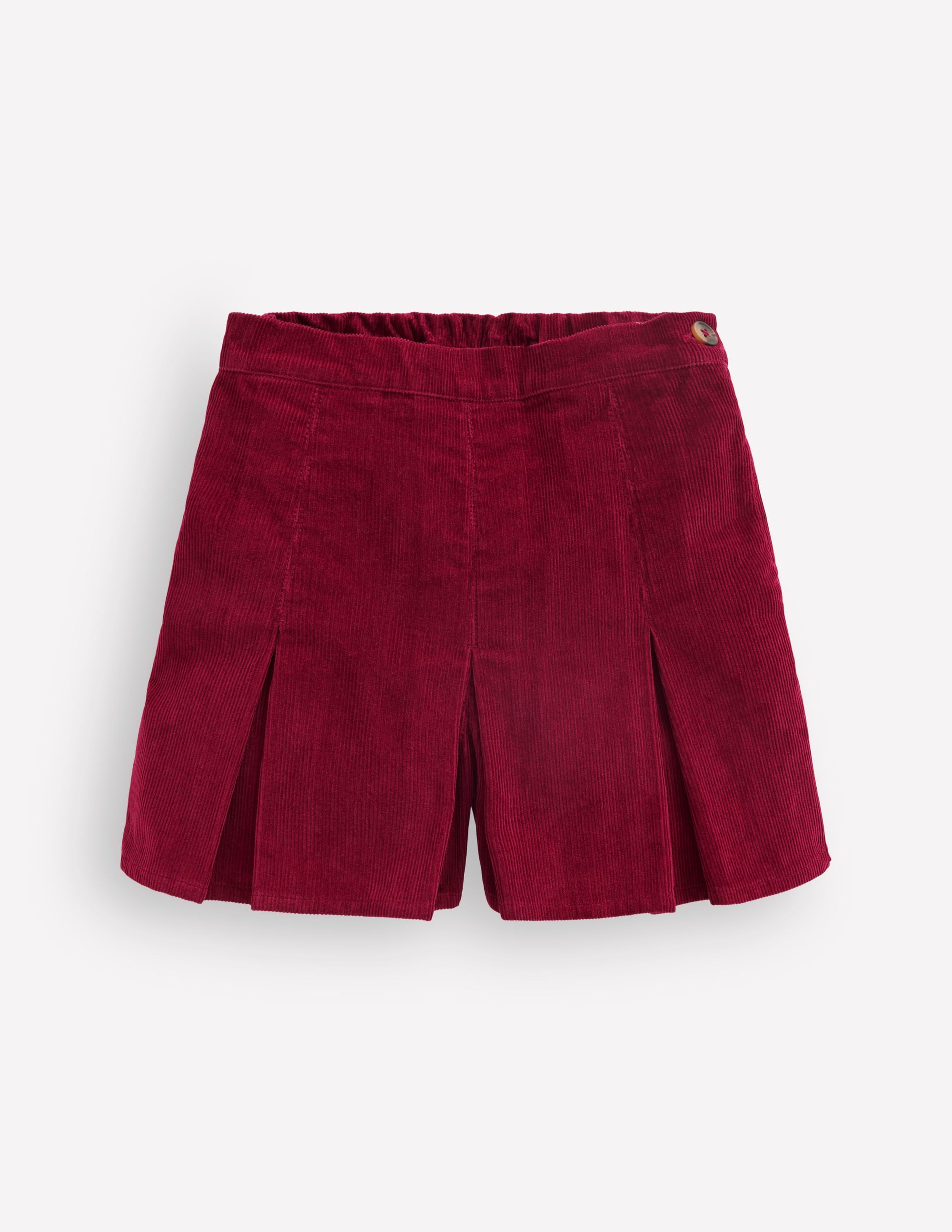 Pleated Skort-Ruby Red Cord - Image 4
