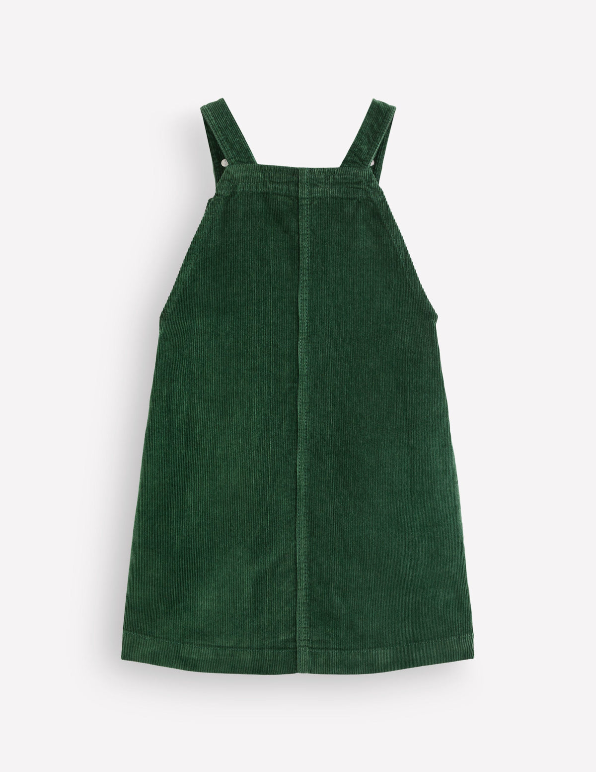 Adeline A-Line Dungaree Dress-Green Floral Corduroy - Image 2
