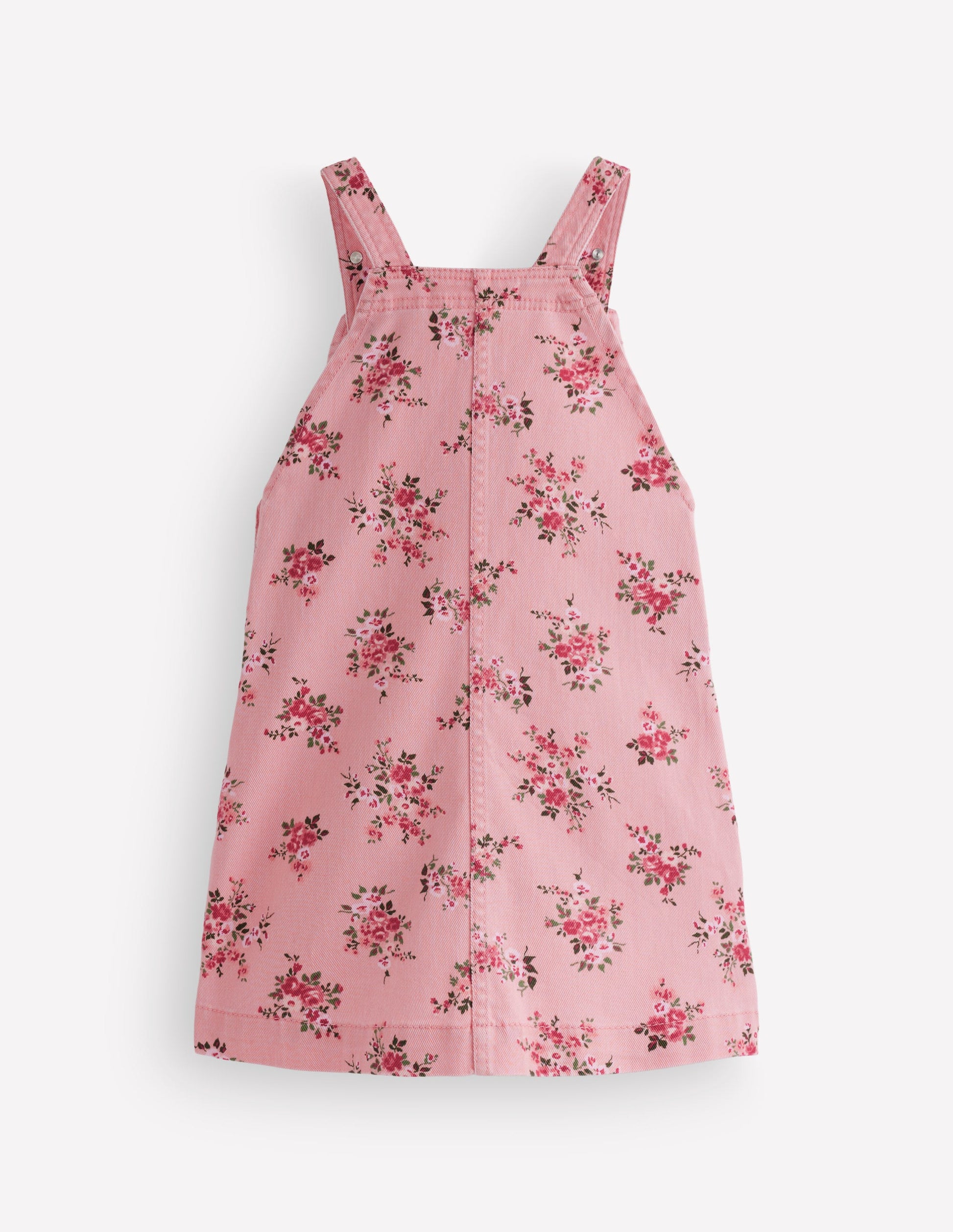 Adeline A-Line Dungaree Dress-Pink Quartz Twill Soft Rose-2