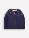 Fleece Lined Zip-Through-Navy