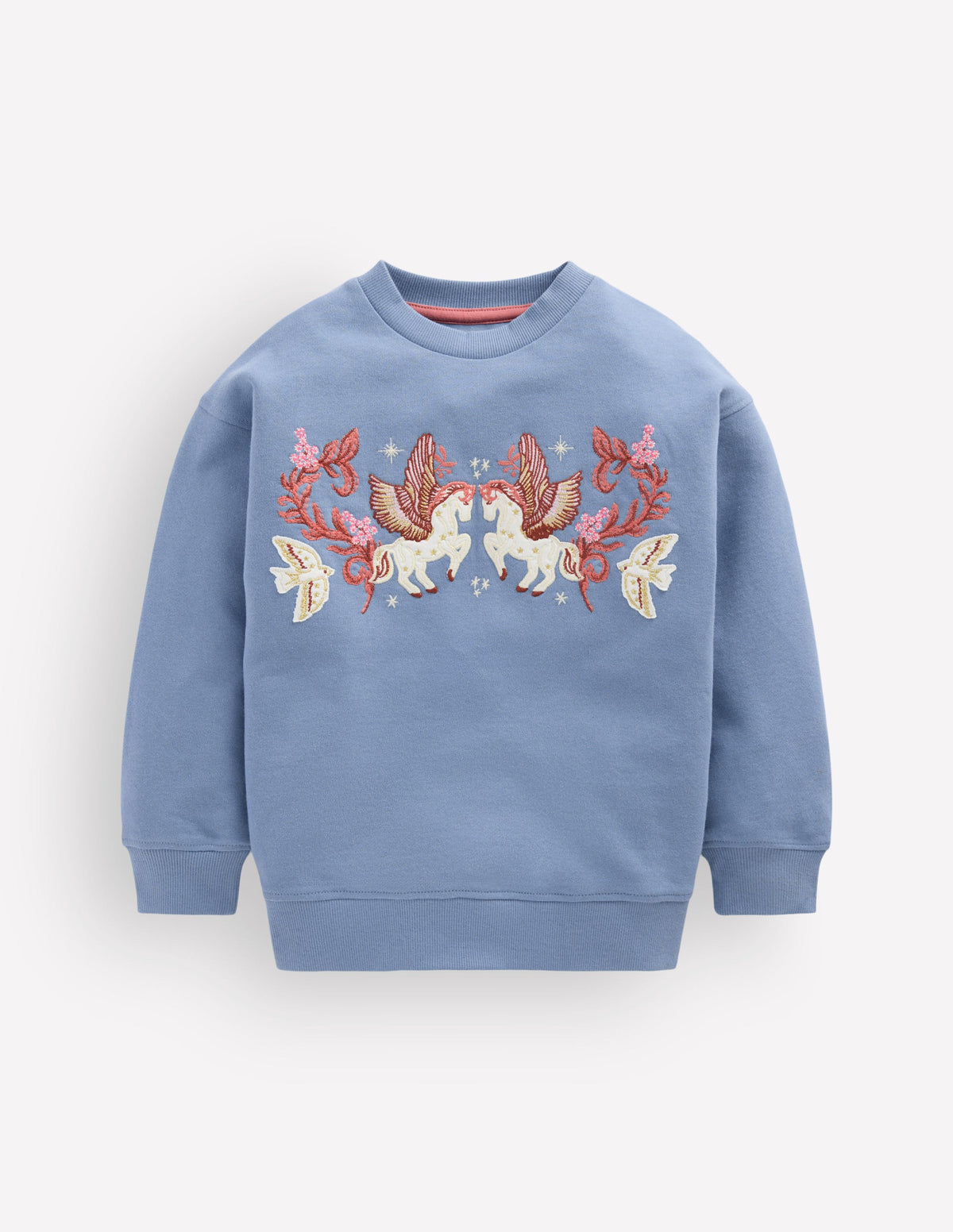 Bobbie Appliqué Sweatshirt-Blue Pegasus-1