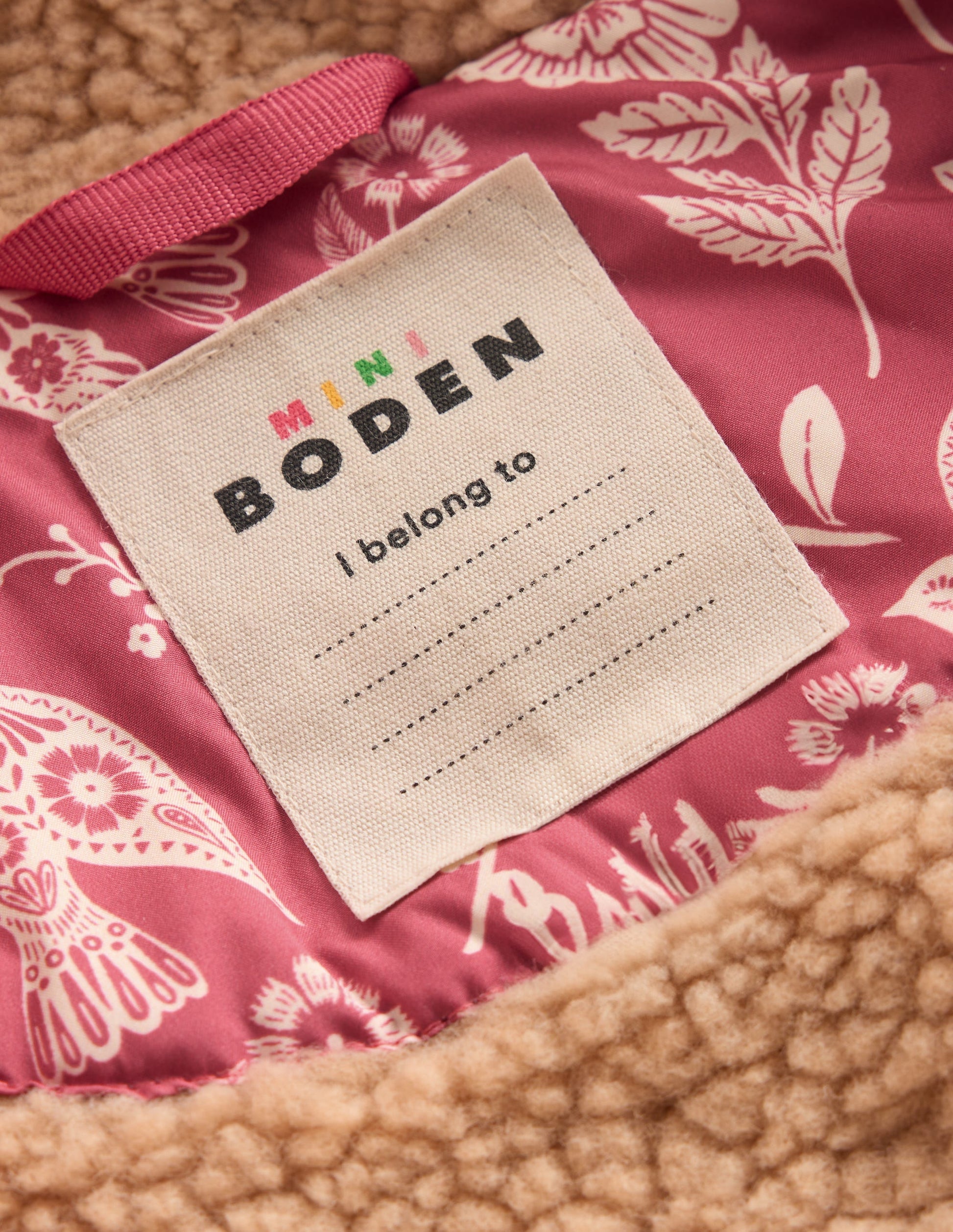 Borg Padded Jacket-Winter Blush Floral Bird-4