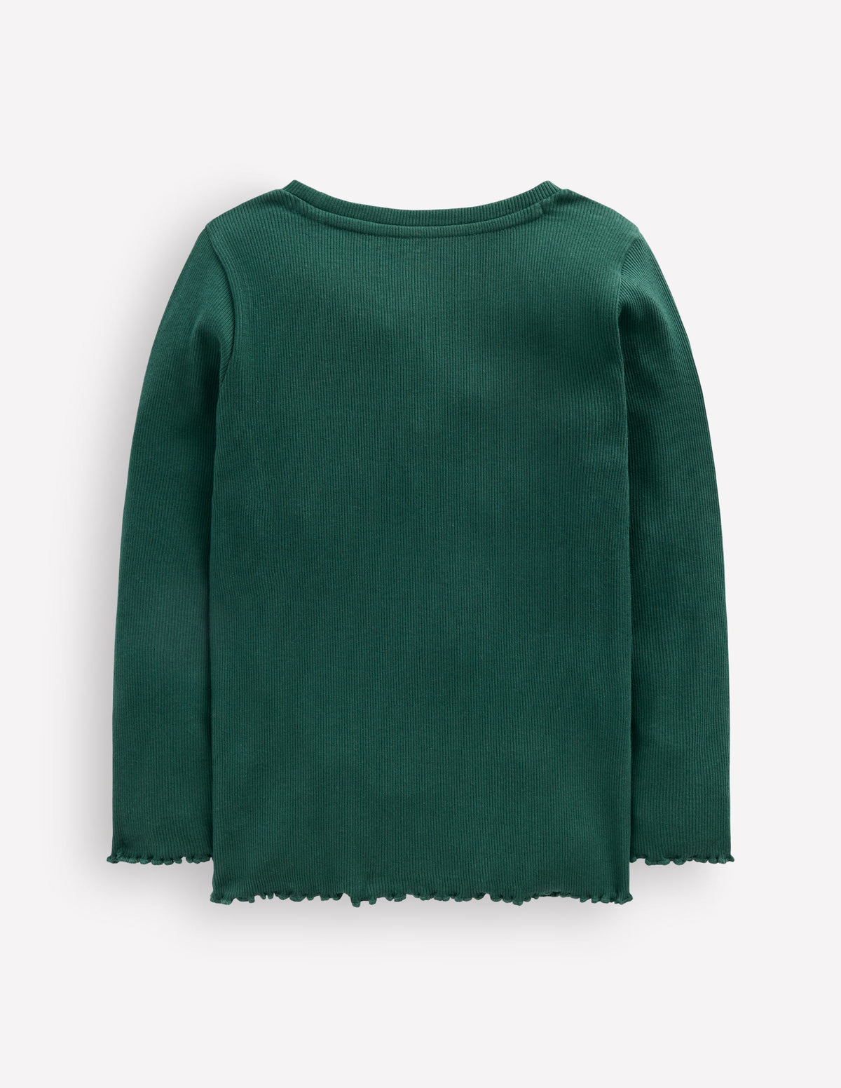 Ribbed Long Sleeve T-Shirt-Sea Moss Blue - Image 2
