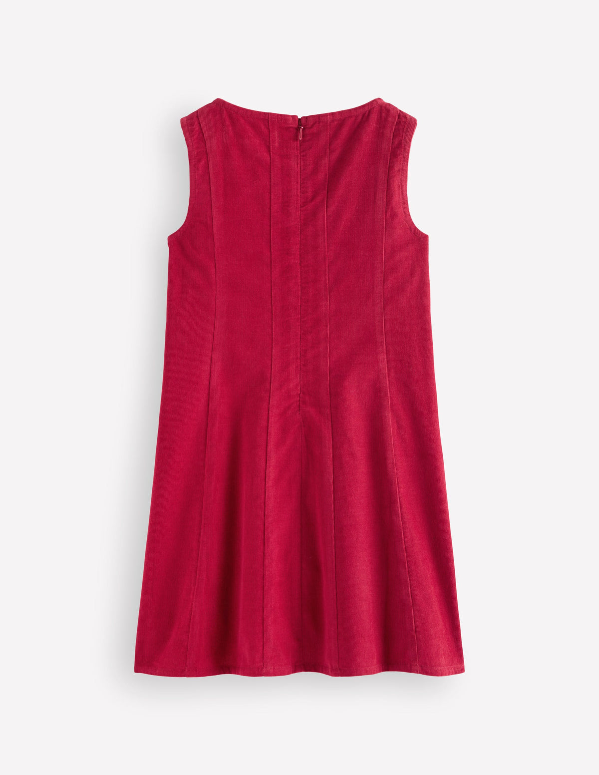 Willa Pinafore Dress-Red - Image 3
