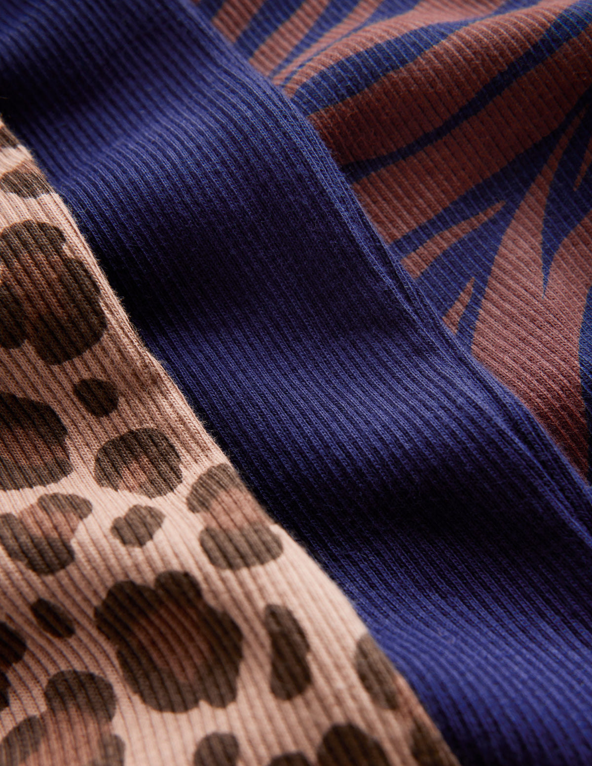 3-Pack Ribbed Flared Leggings-Multi Animal-3