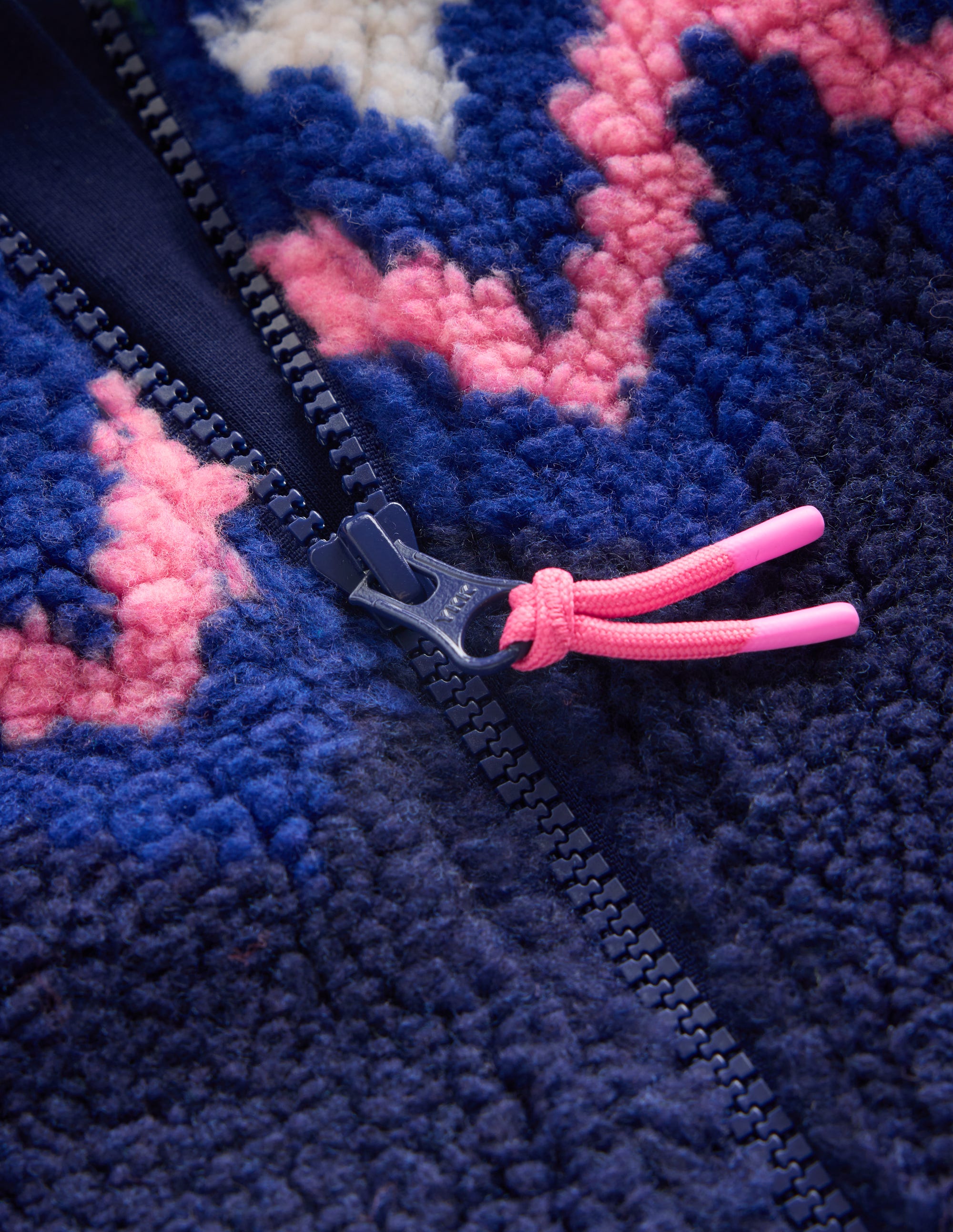 Collared Borg Jacket-Navy Fair isle - Image 5