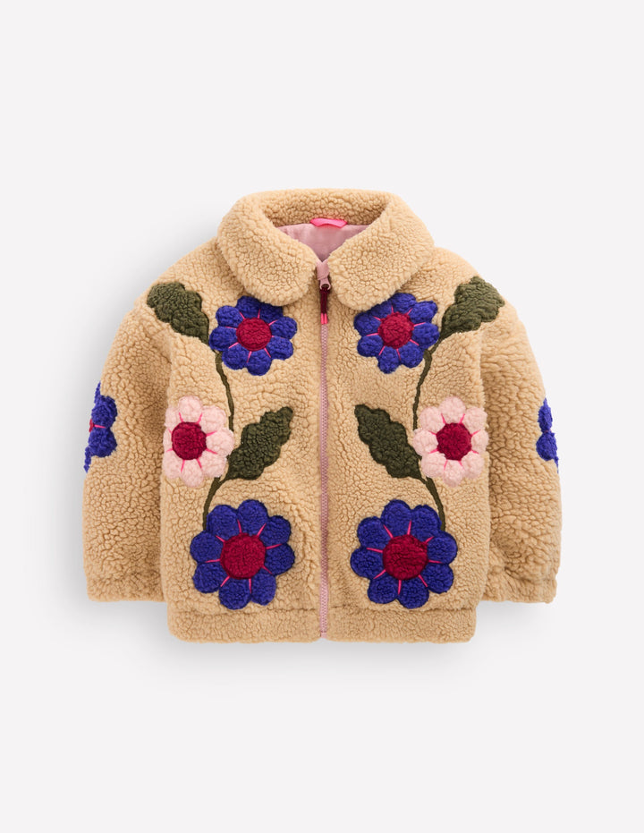 Collared Borg Jacket-Multi Applique