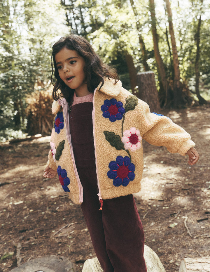 Collared Borg Jacket-Multi Applique